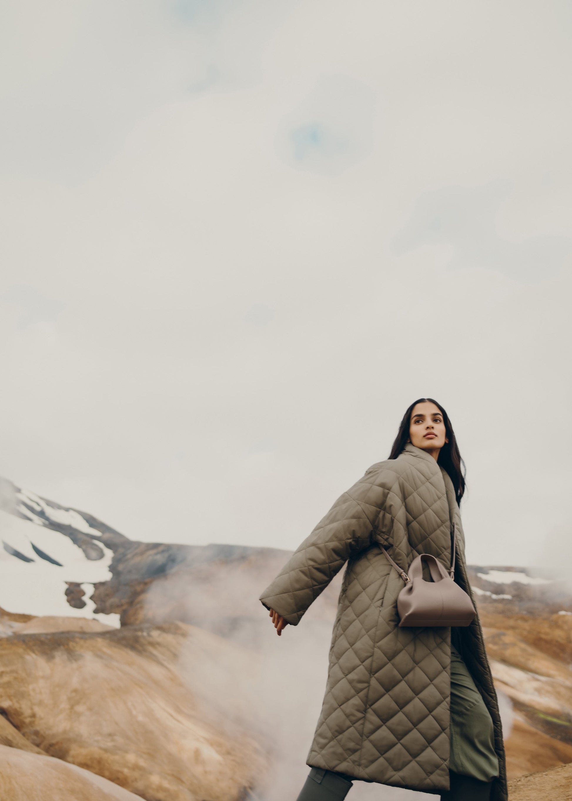 Minoa Small El Çantası - Kum beji