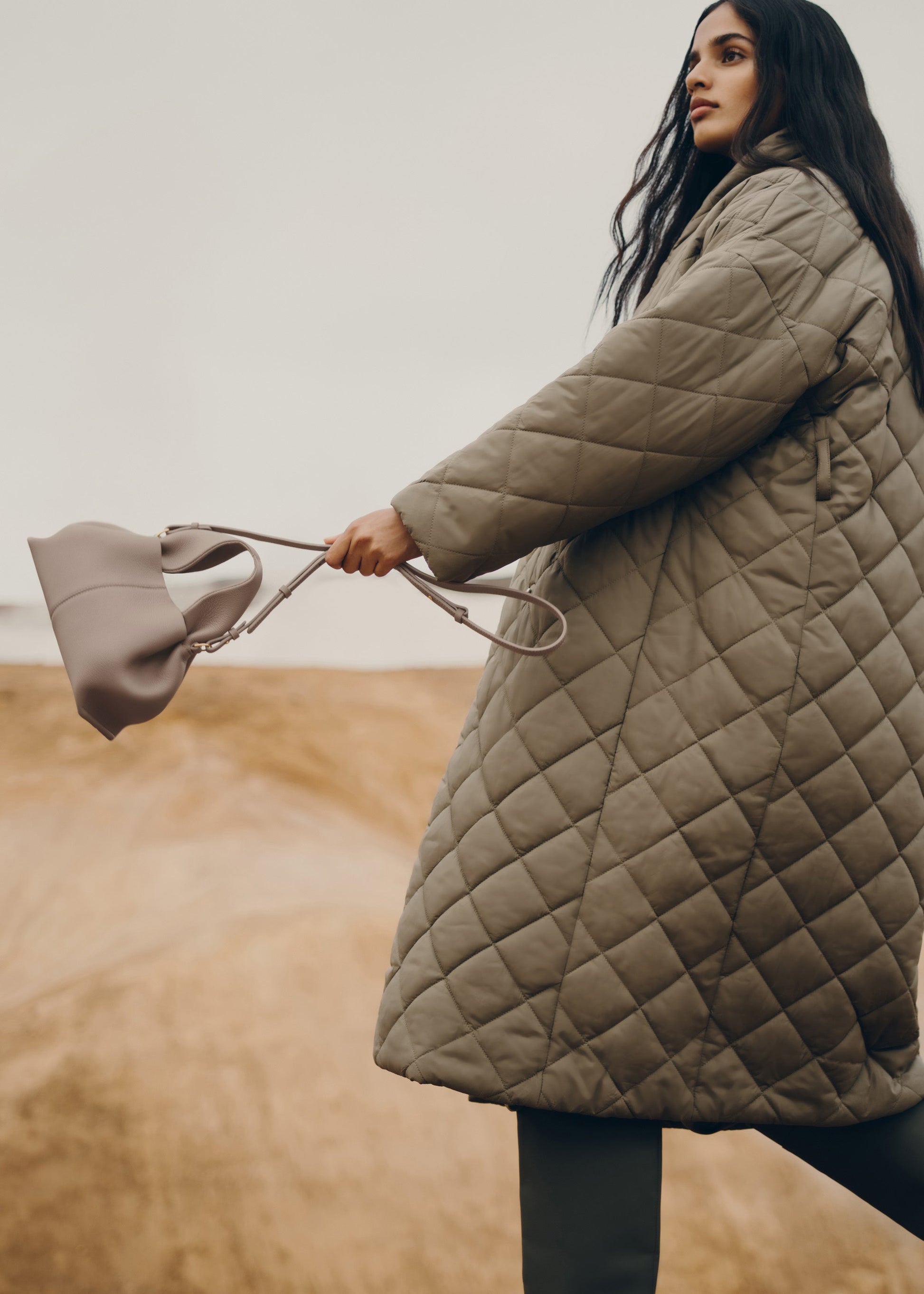 Minoa Small El Çantası - Kum beji