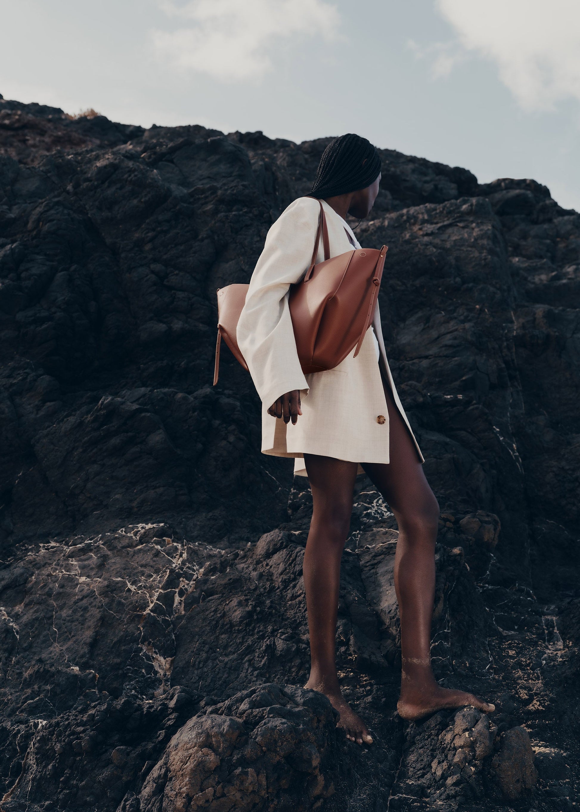 Cirelle Tote Çanta - Taba