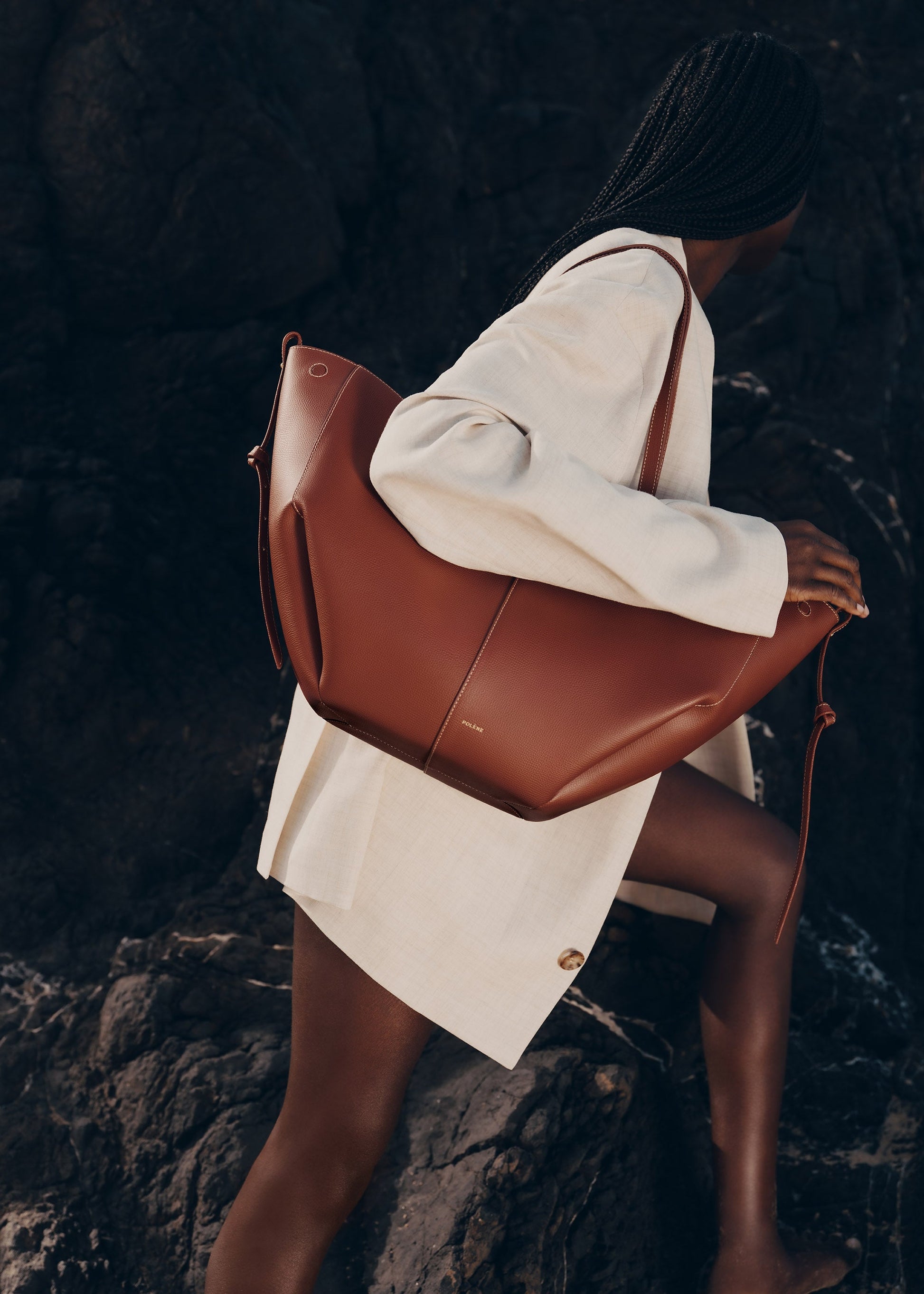 Cirelle Tote Çanta - Taba