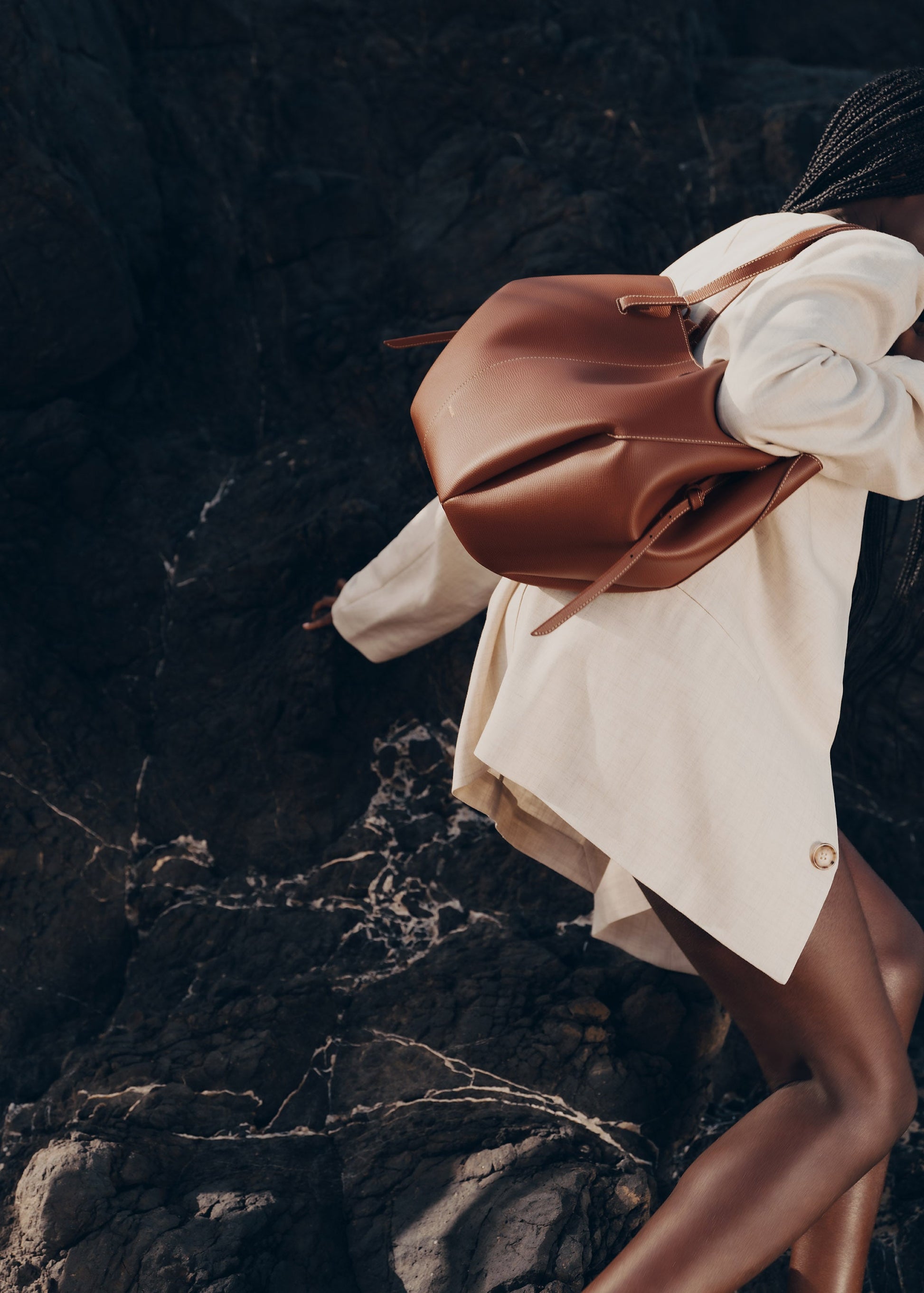 Cirelle Tote Çanta - Taba