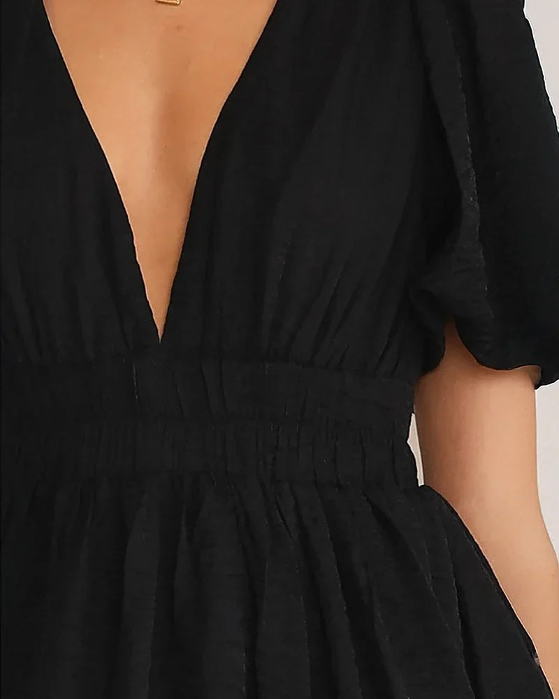 Erin Mini Elbise - Siyah