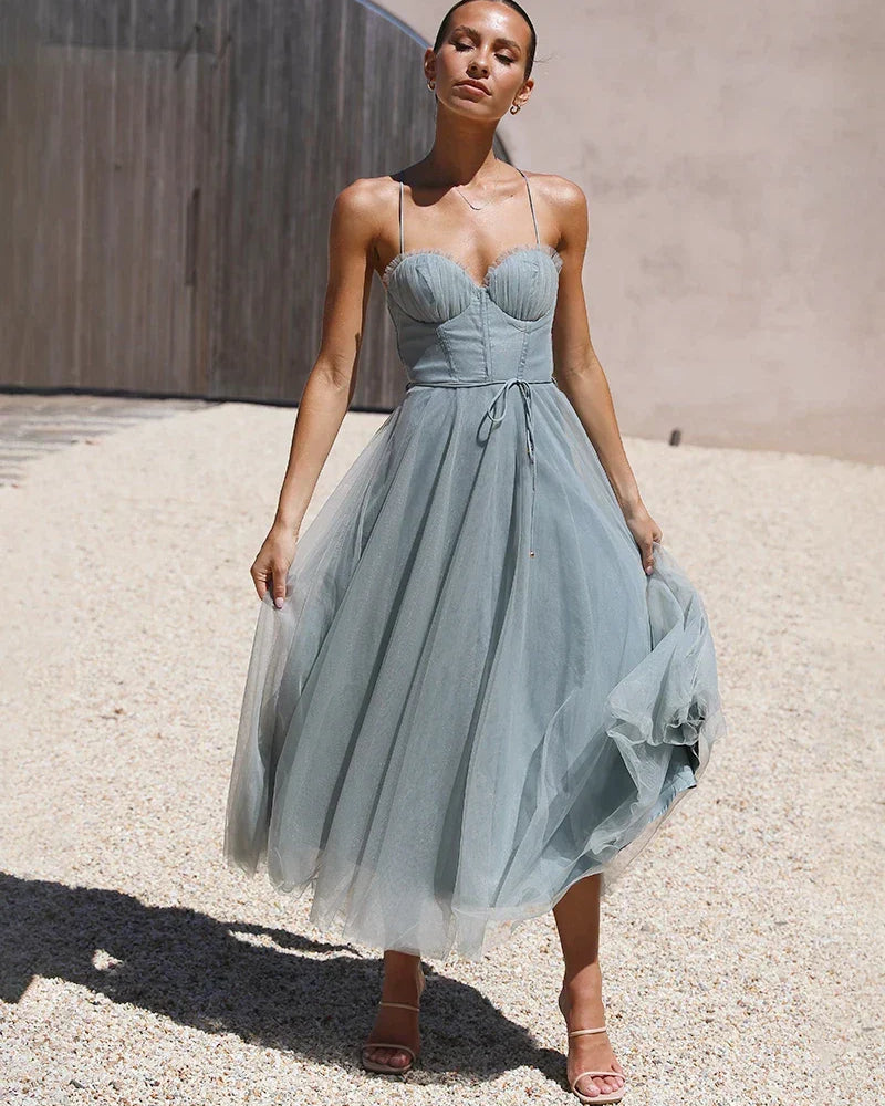 Diana Midi Elbise - Adaçayı