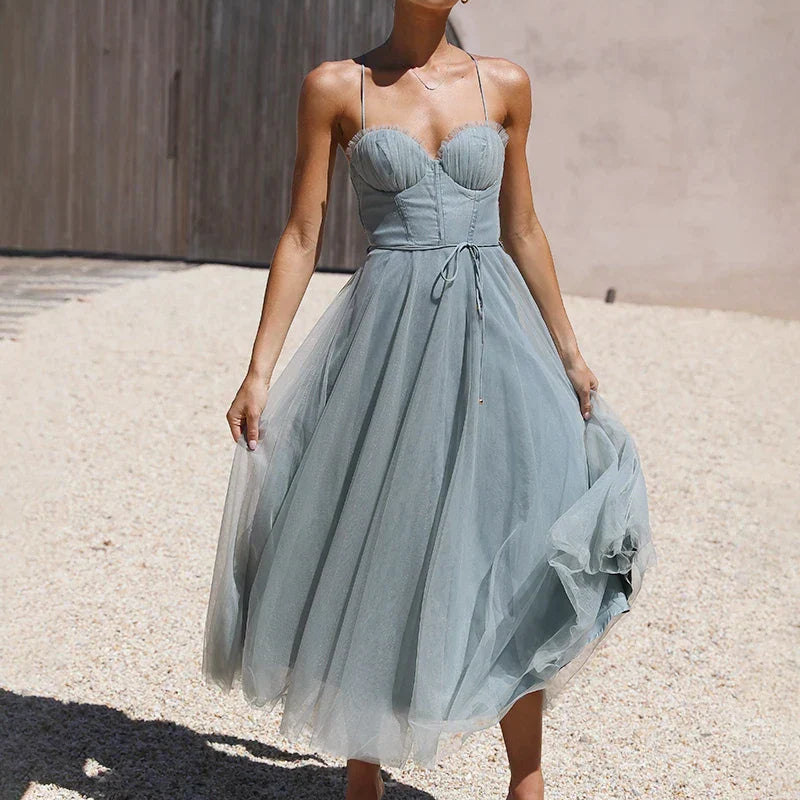 Diana Midi Elbise - Adaçayı