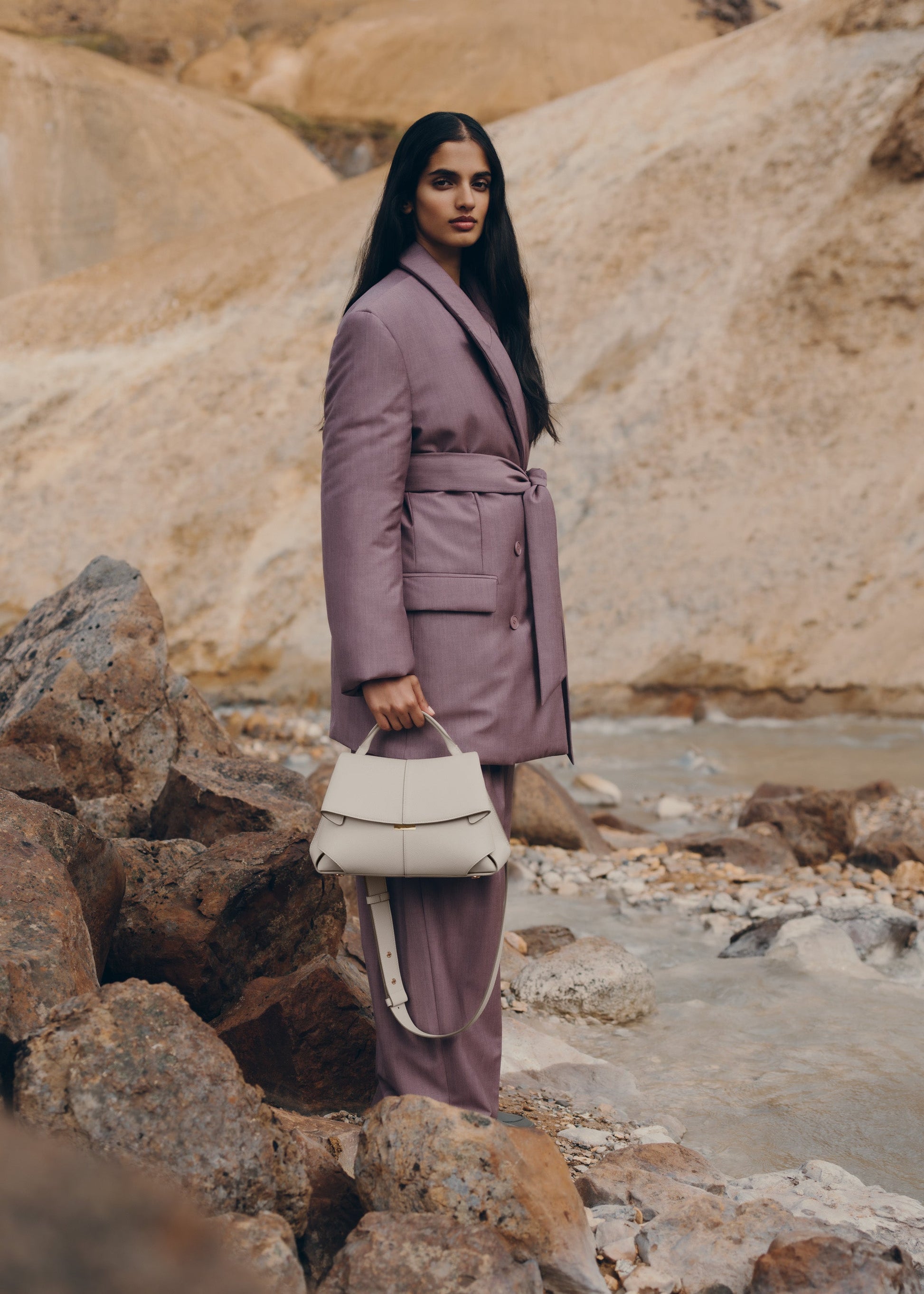 Velna El Çantası - Kırık beyaz