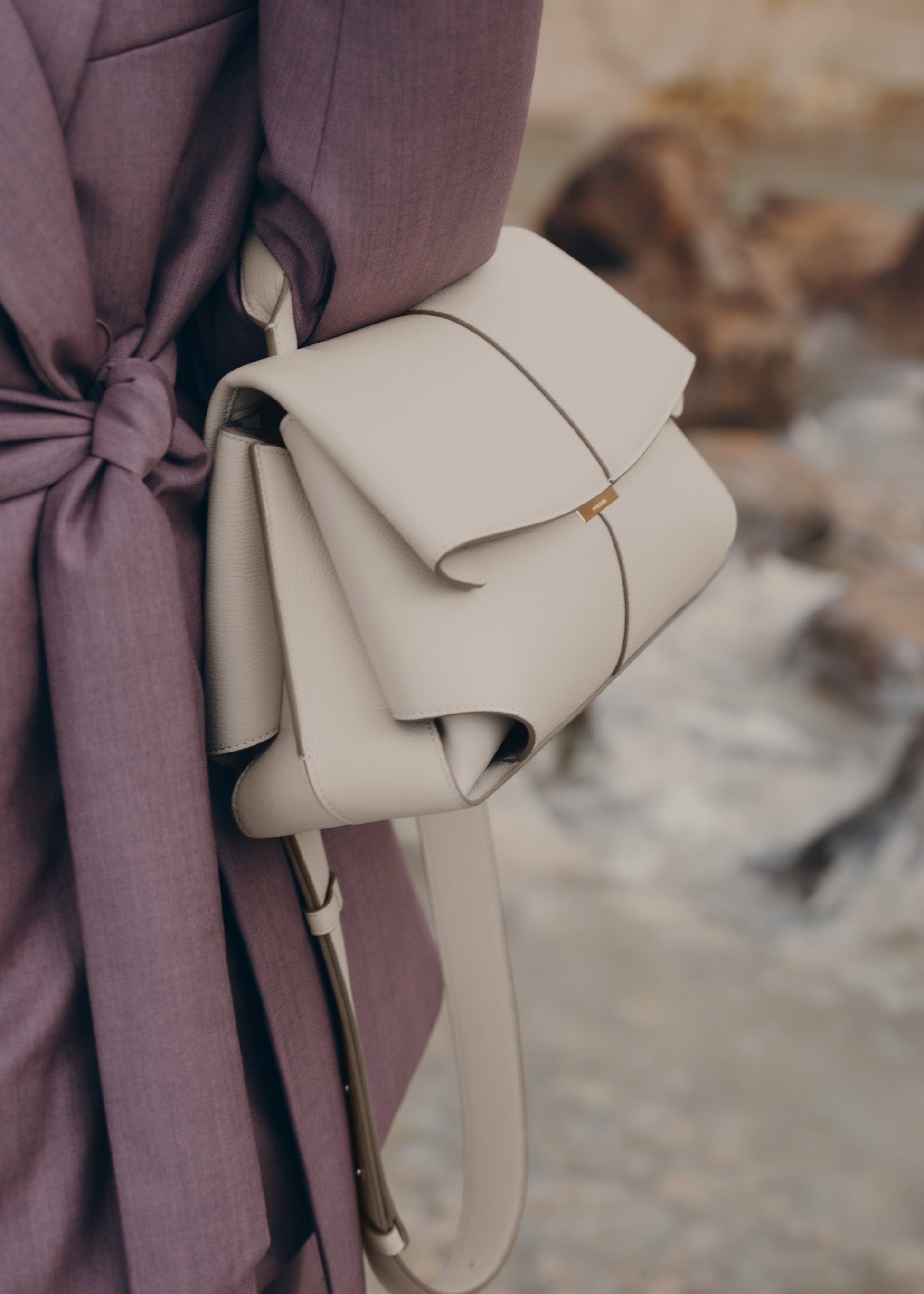 Velna El Çantası - Kırık beyaz