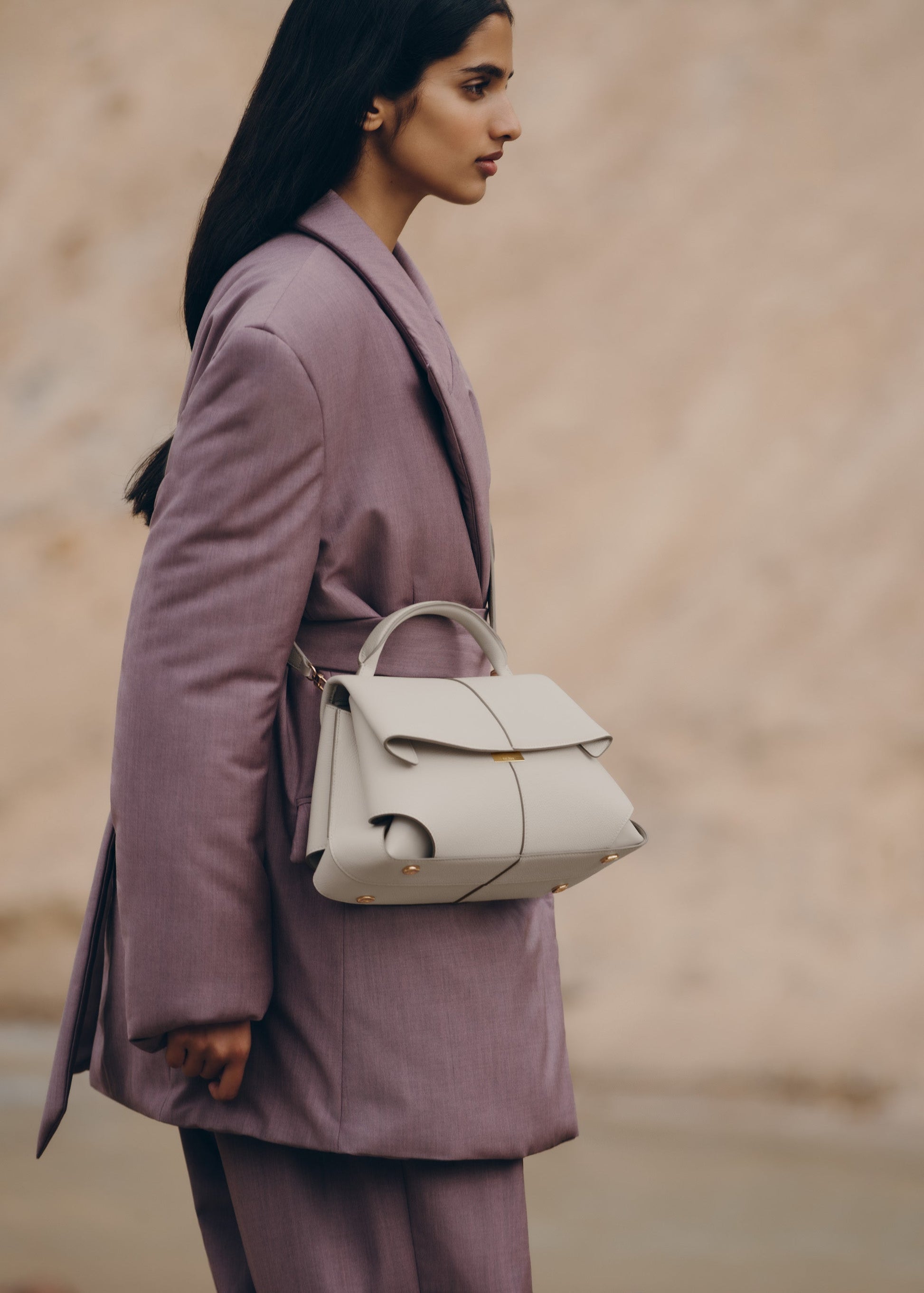 Velna El Çantası - Kırık beyaz