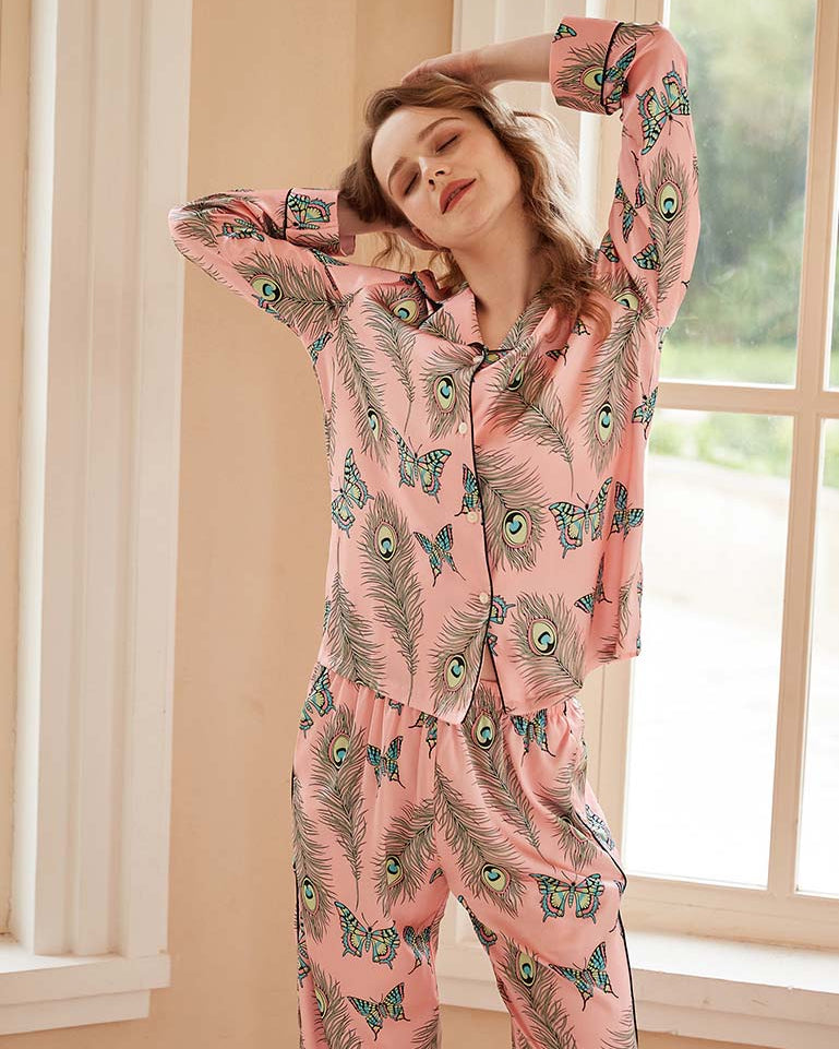 Sıcak Hava Balonu Baskılı Pijama Takımı - Beyaz