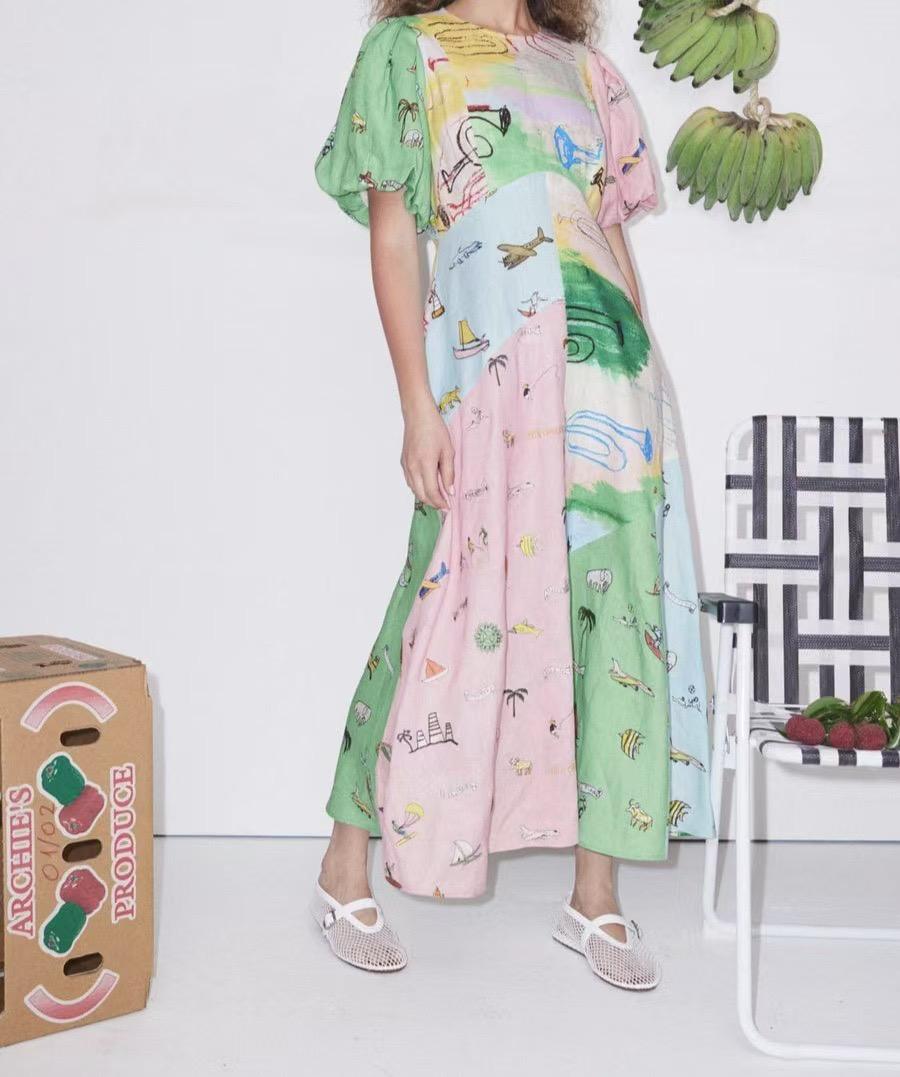 Holiday Sketch Elbise