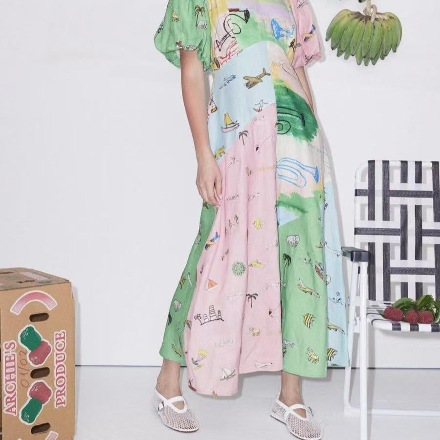 Holiday Sketch Elbise