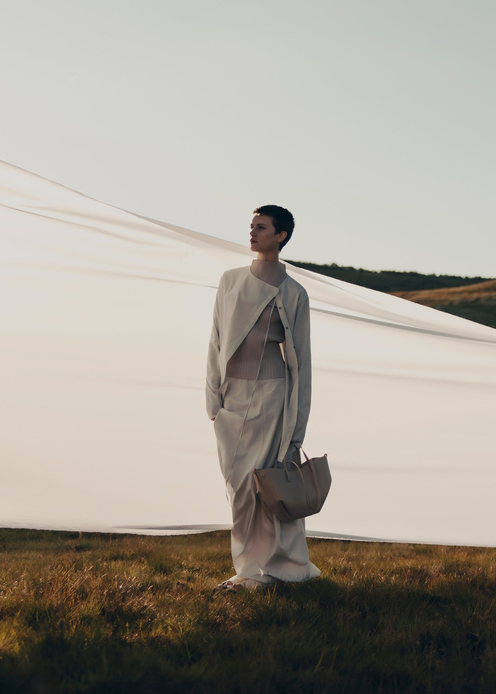 Cirelle Small Tote Çanta - Küllü bej