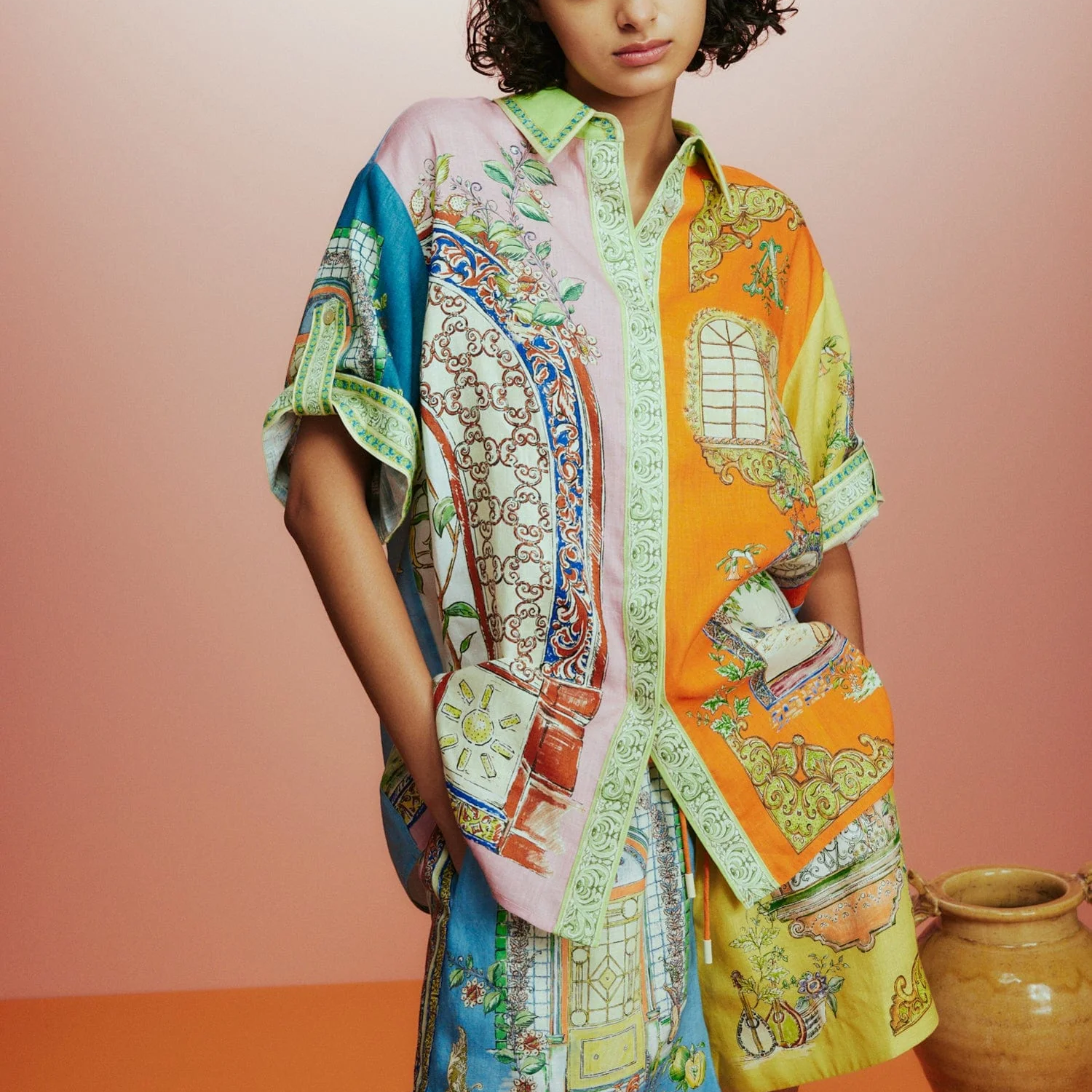 Portella Akdeniz Desenli Şort