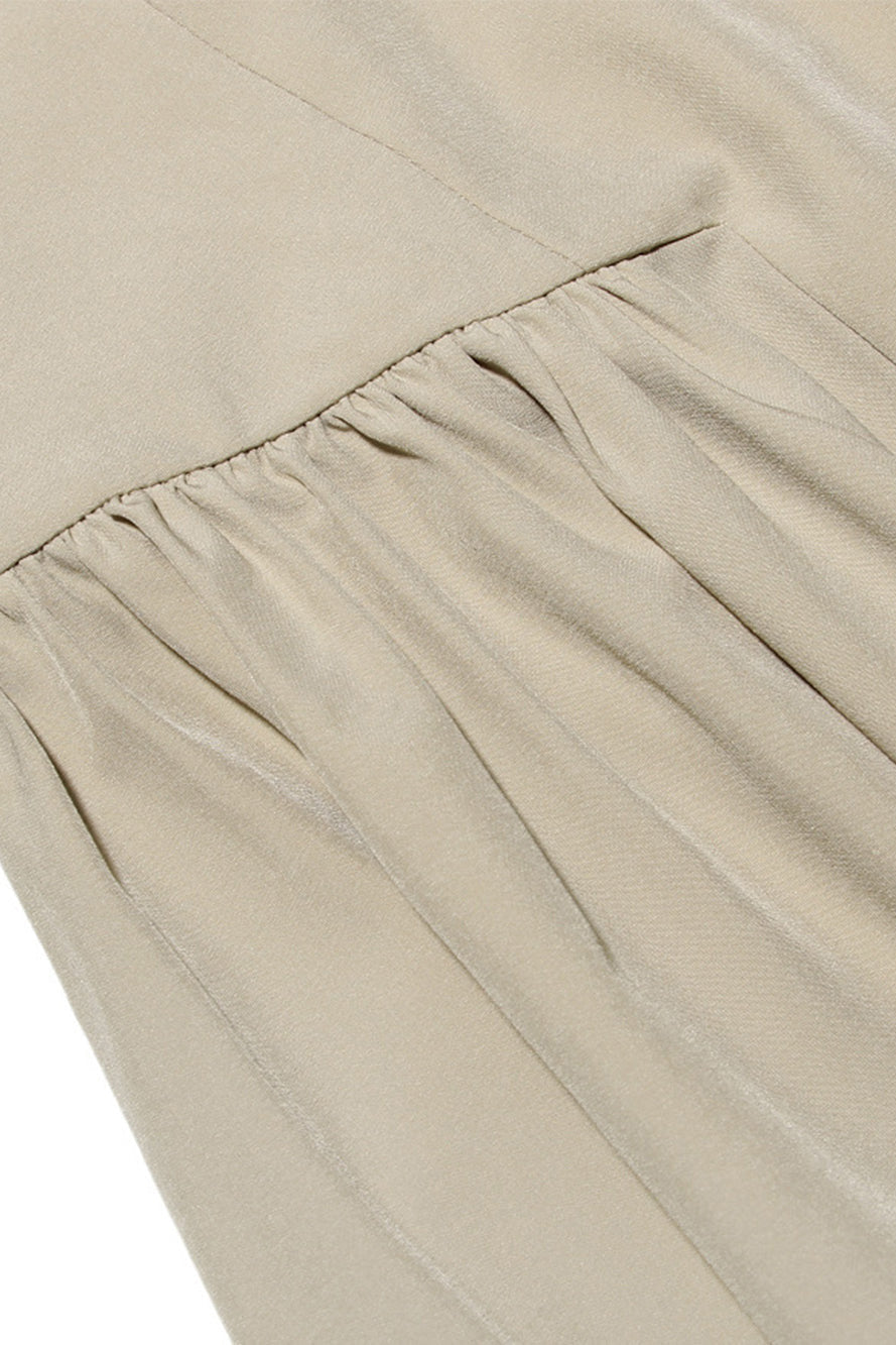 Seksi Askılı Midi Elbise