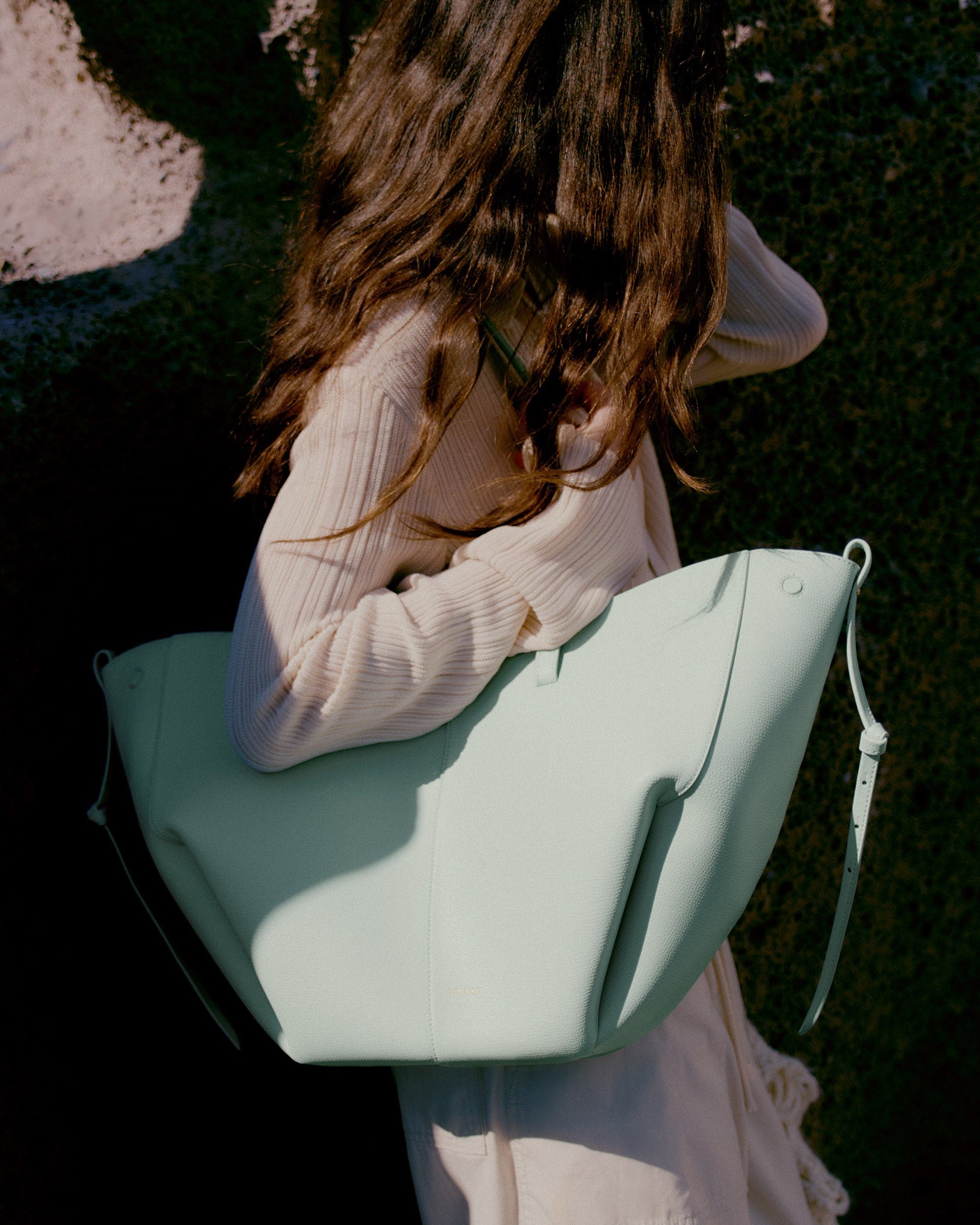 Cirelle Tote Çanta - Su yeşili