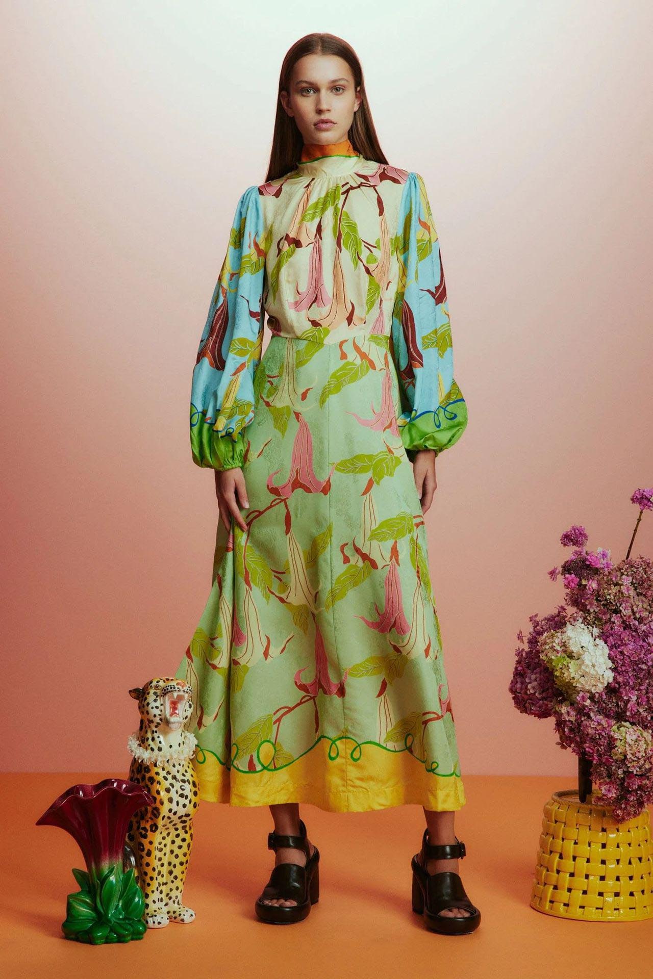 Botanic Reverie Maxi Elbise