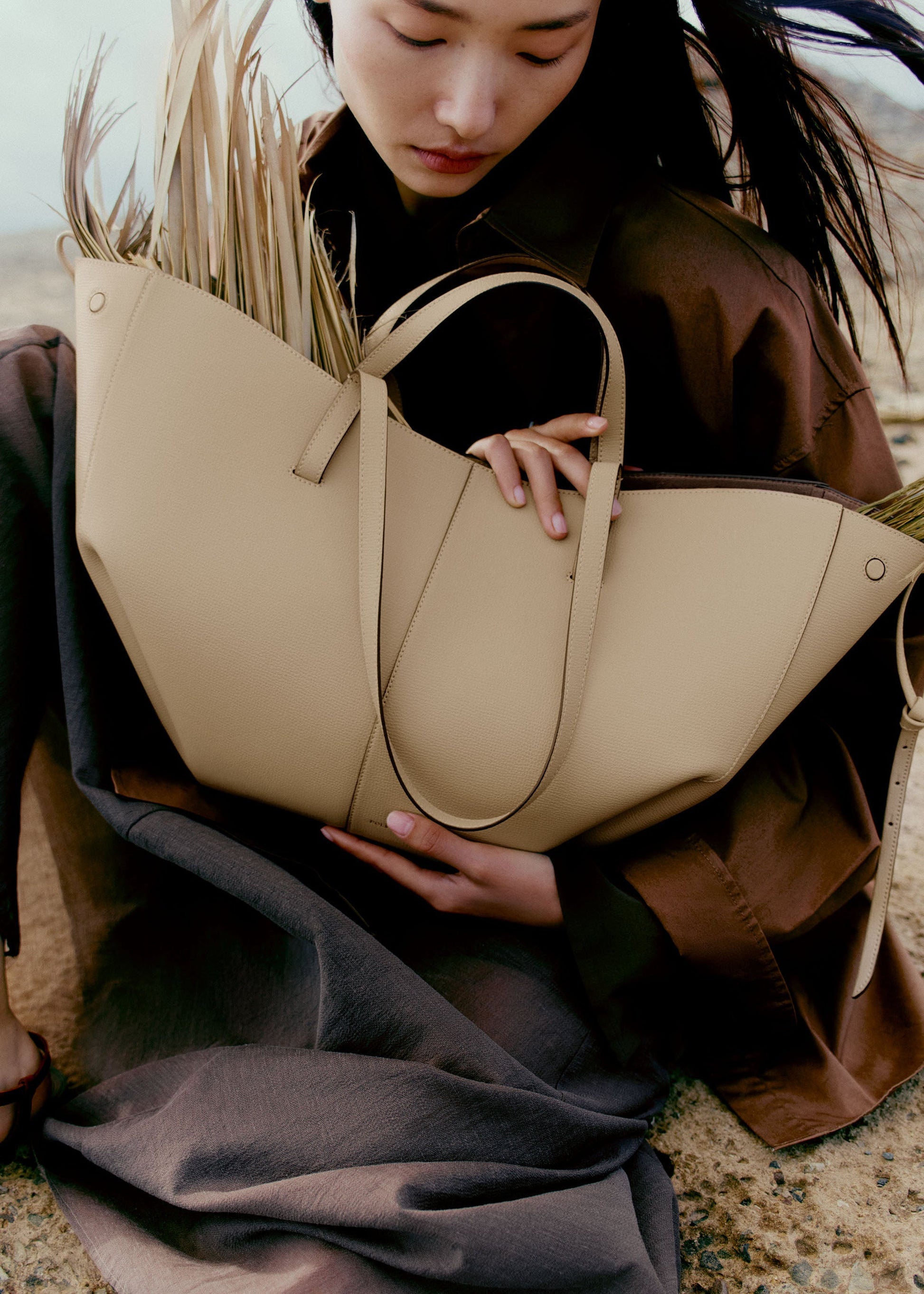 Cirelle Tote Çanta - Bal rengi