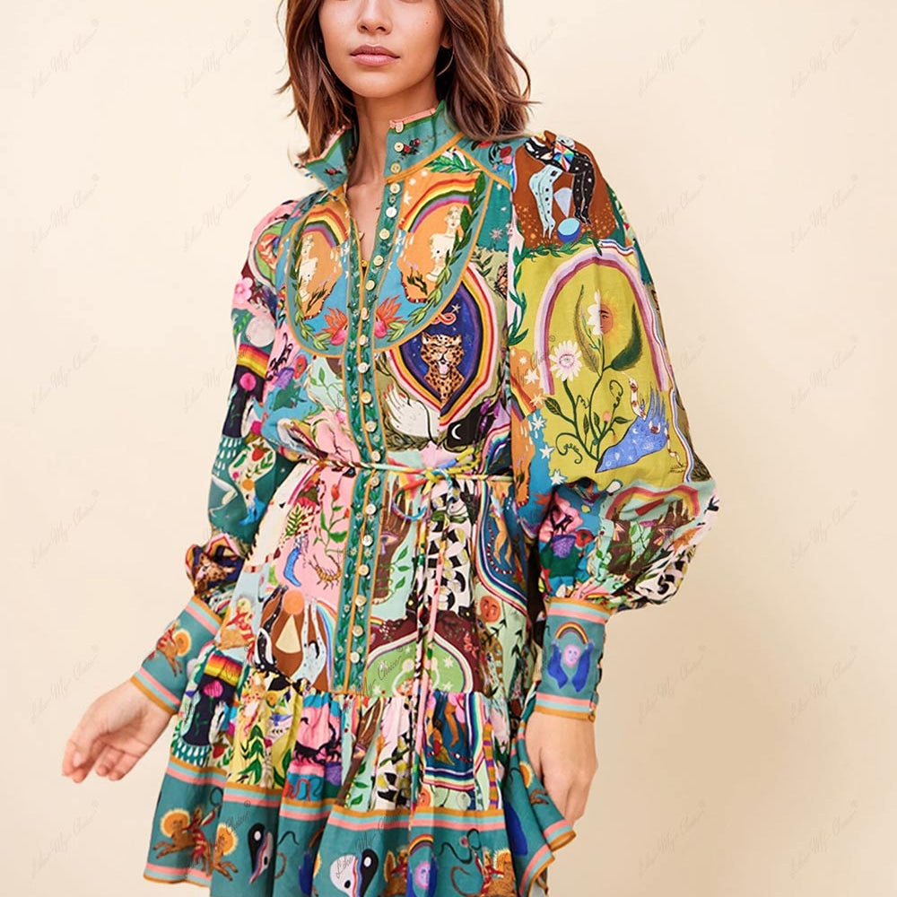 Evergreen Mini Elbise