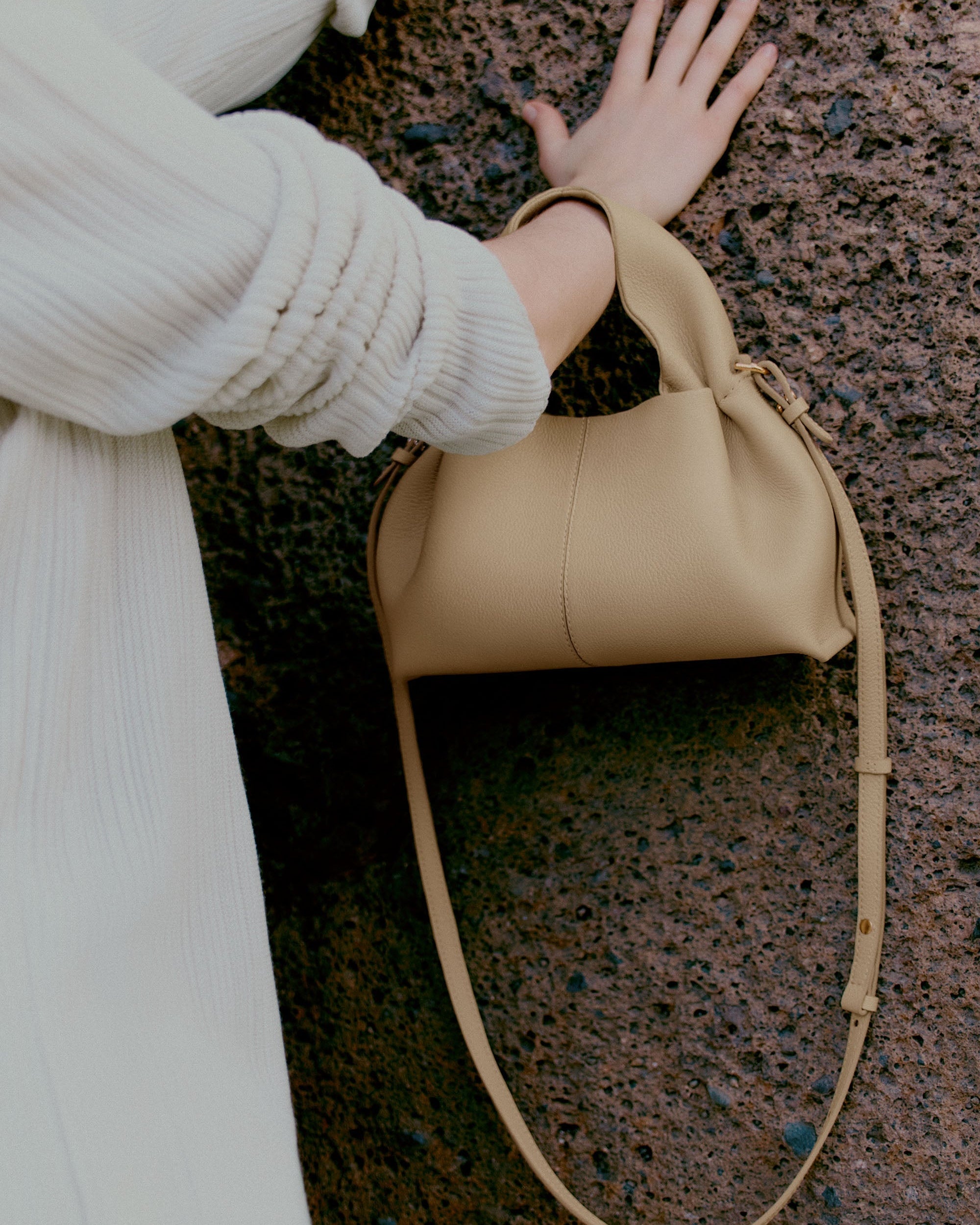 Minoa Small El Çantası - Bal rengi