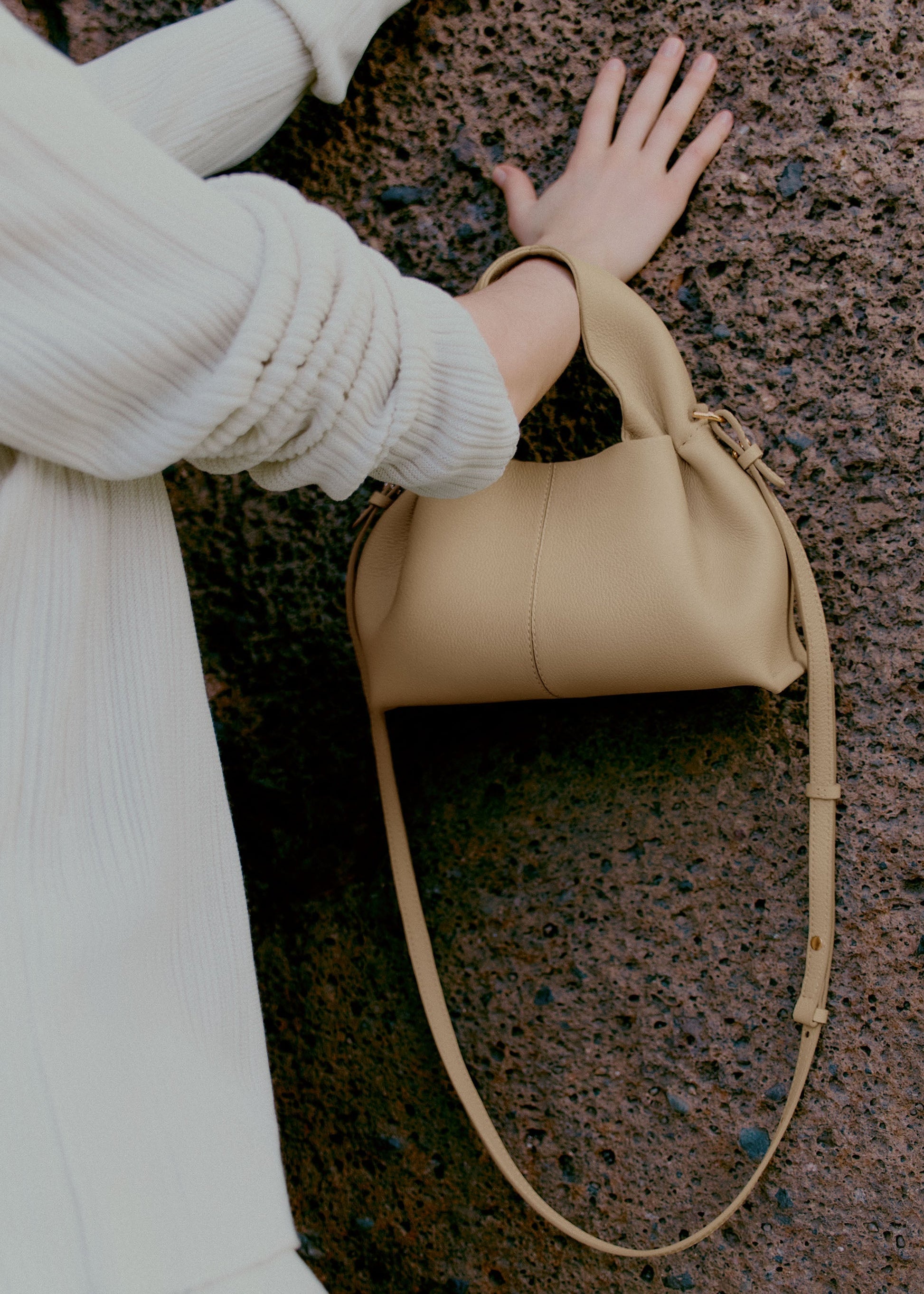 Minoa Small El Çantası - Bal rengi