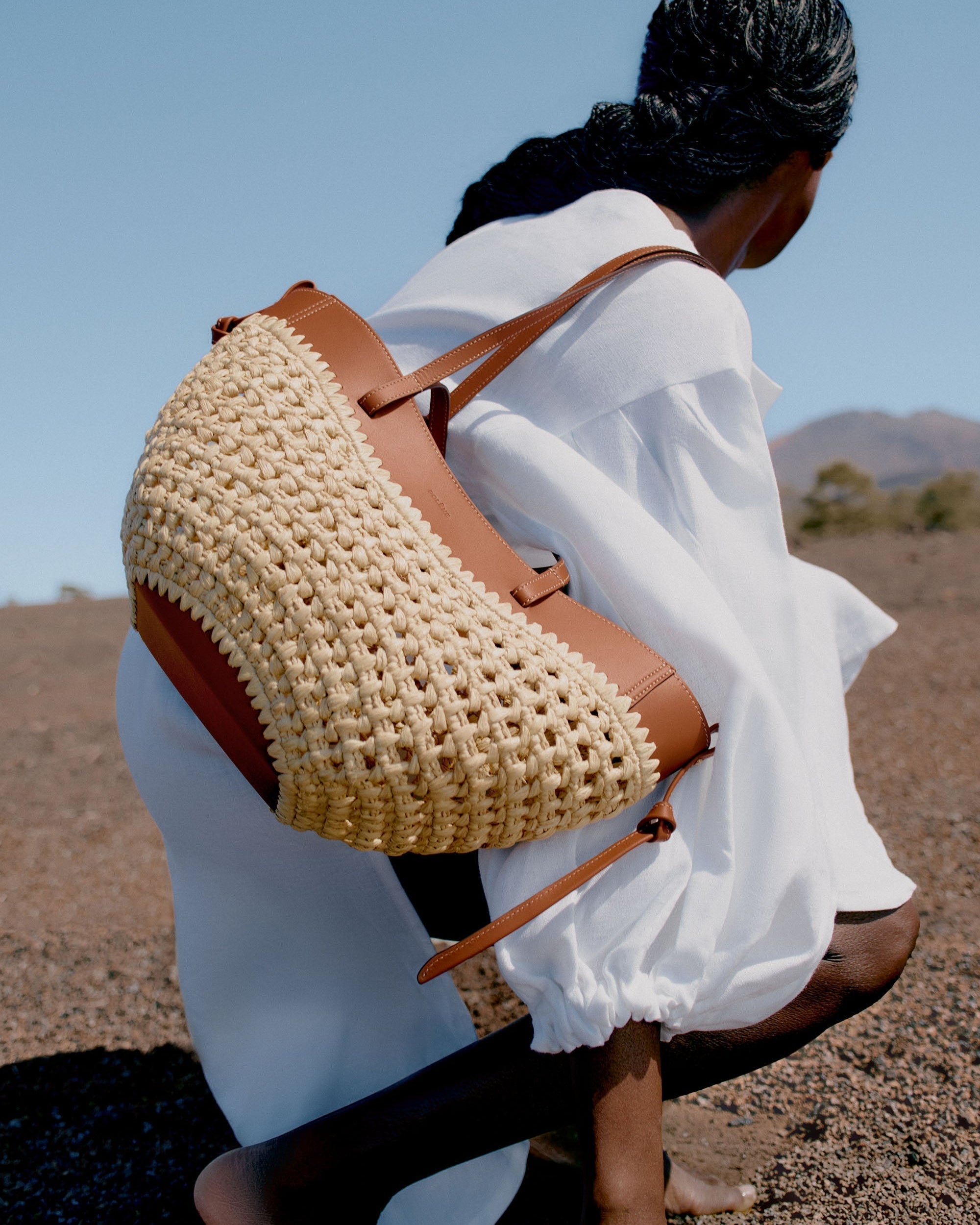 Cirelle Small Tote Çanta - Rafya