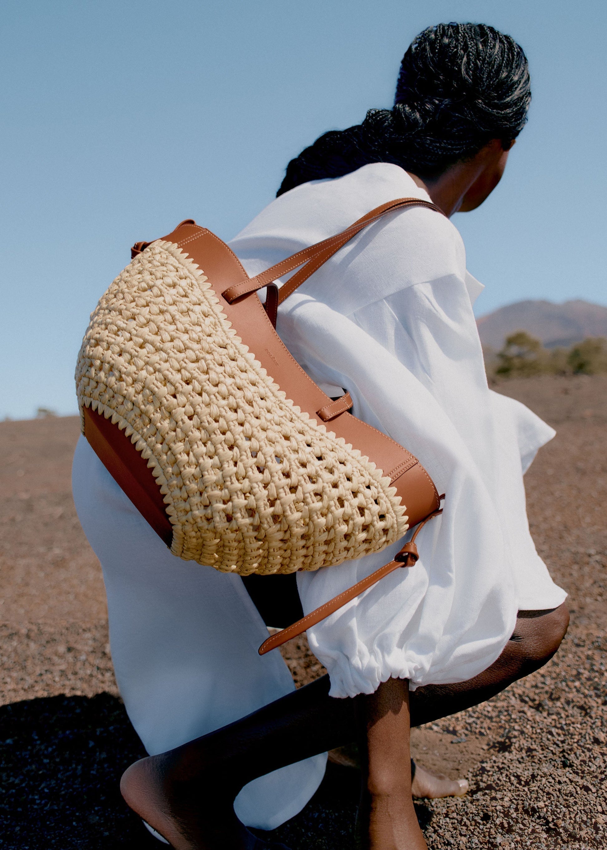 Cirelle Small Tote Çanta - Rafya