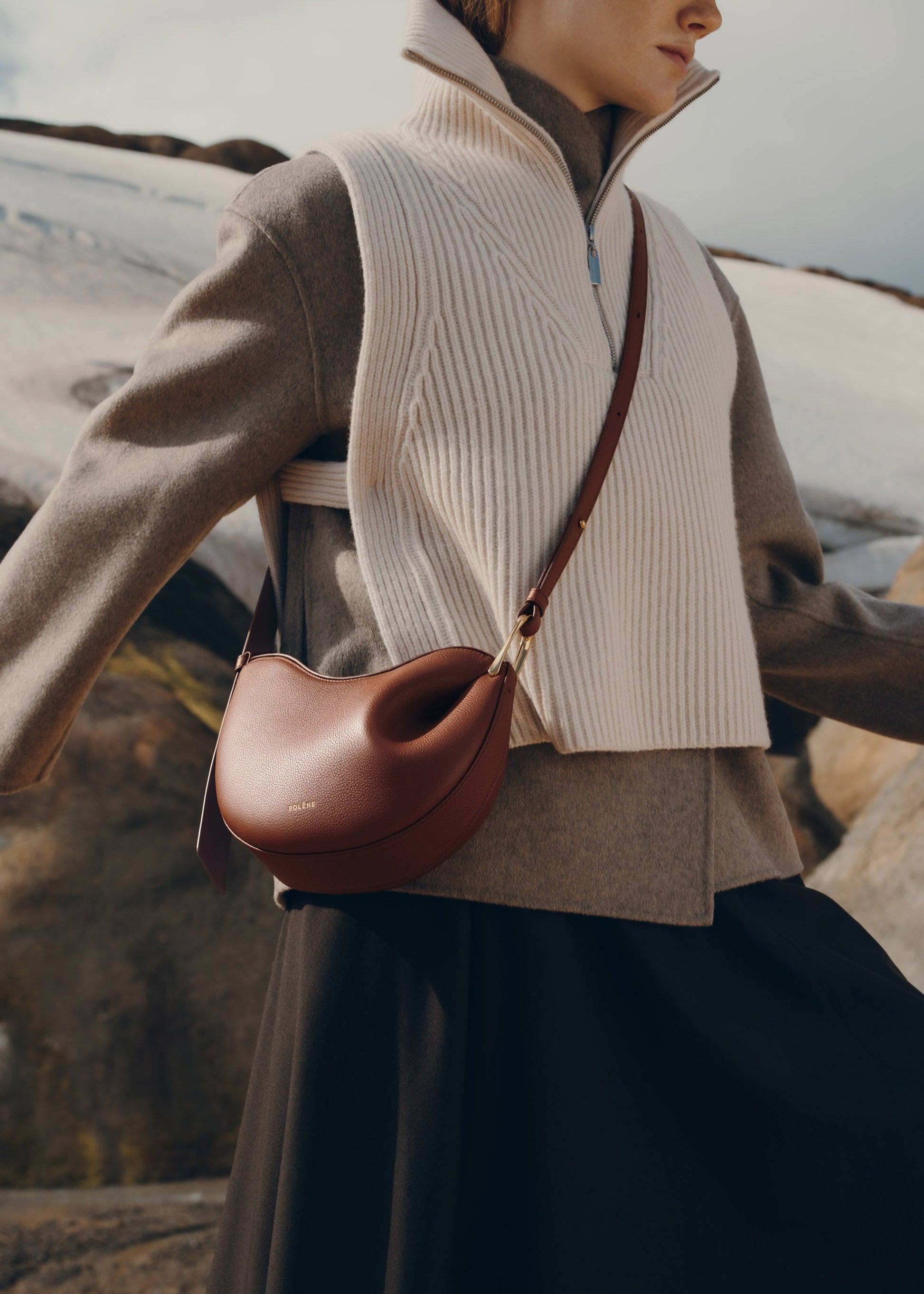 Rivah Omuz Çantası - Tarçın kestane