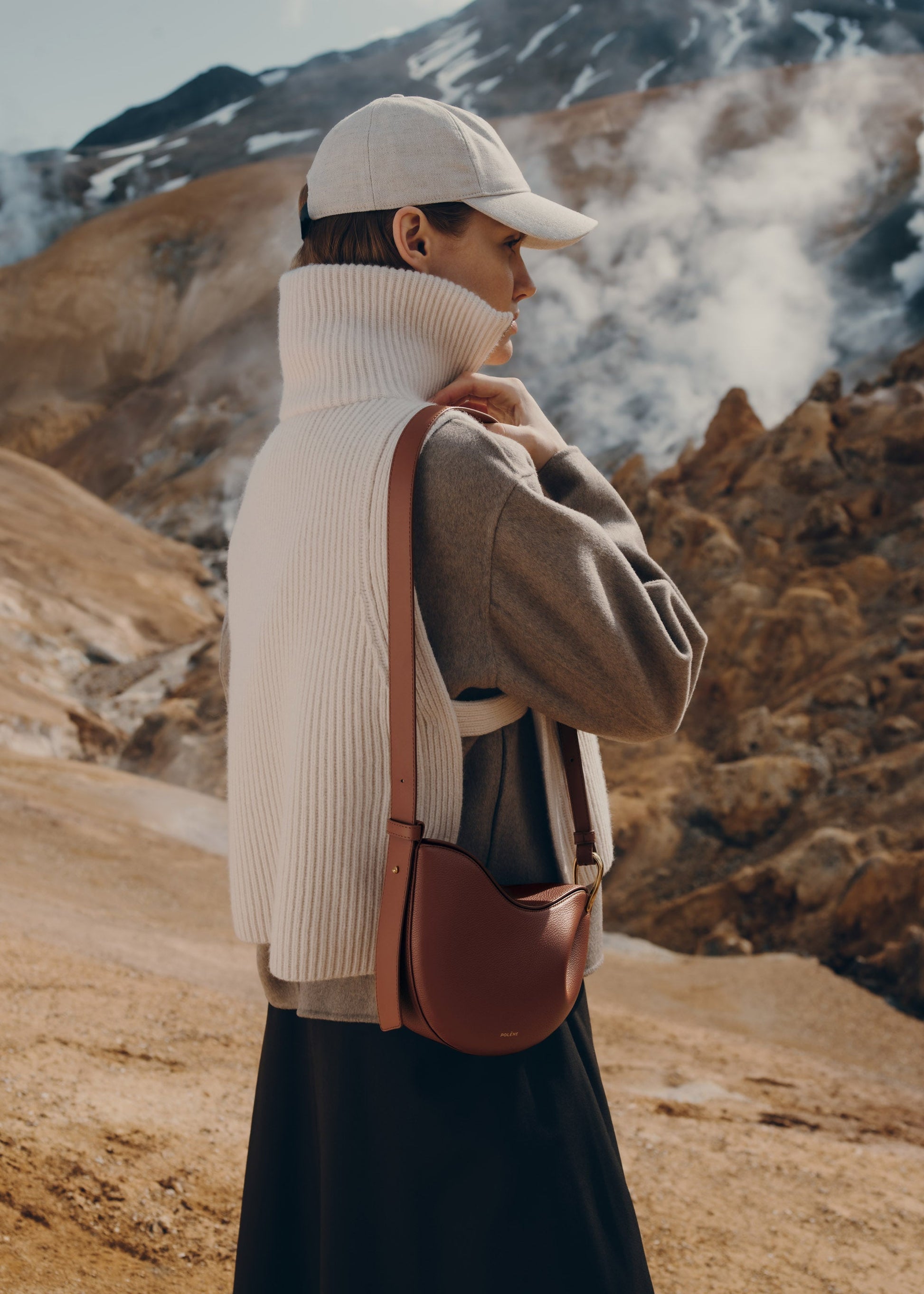 Rivah Omuz Çantası - Tarçın kestane