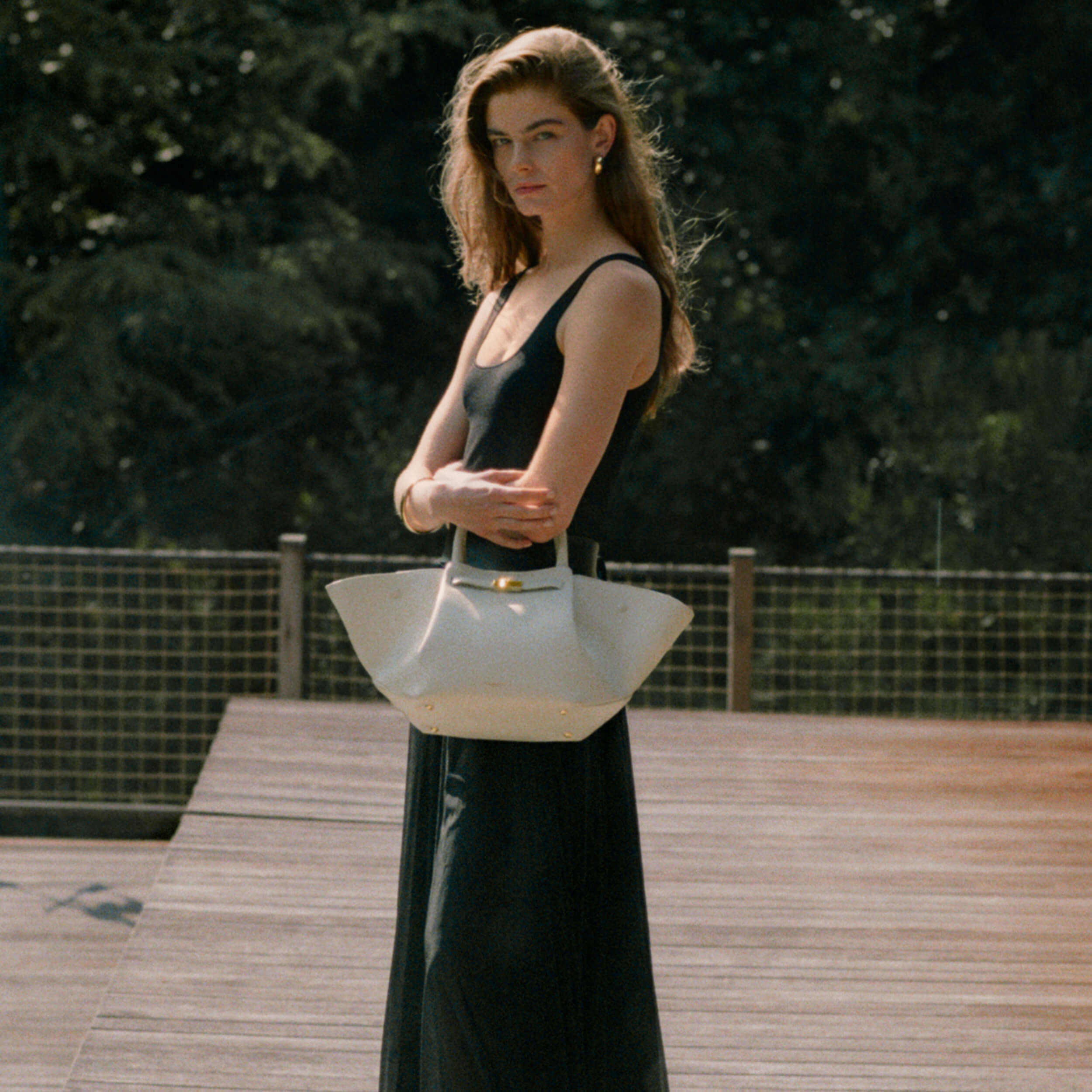 Milenne Small Tote Çanta - Kemik beji