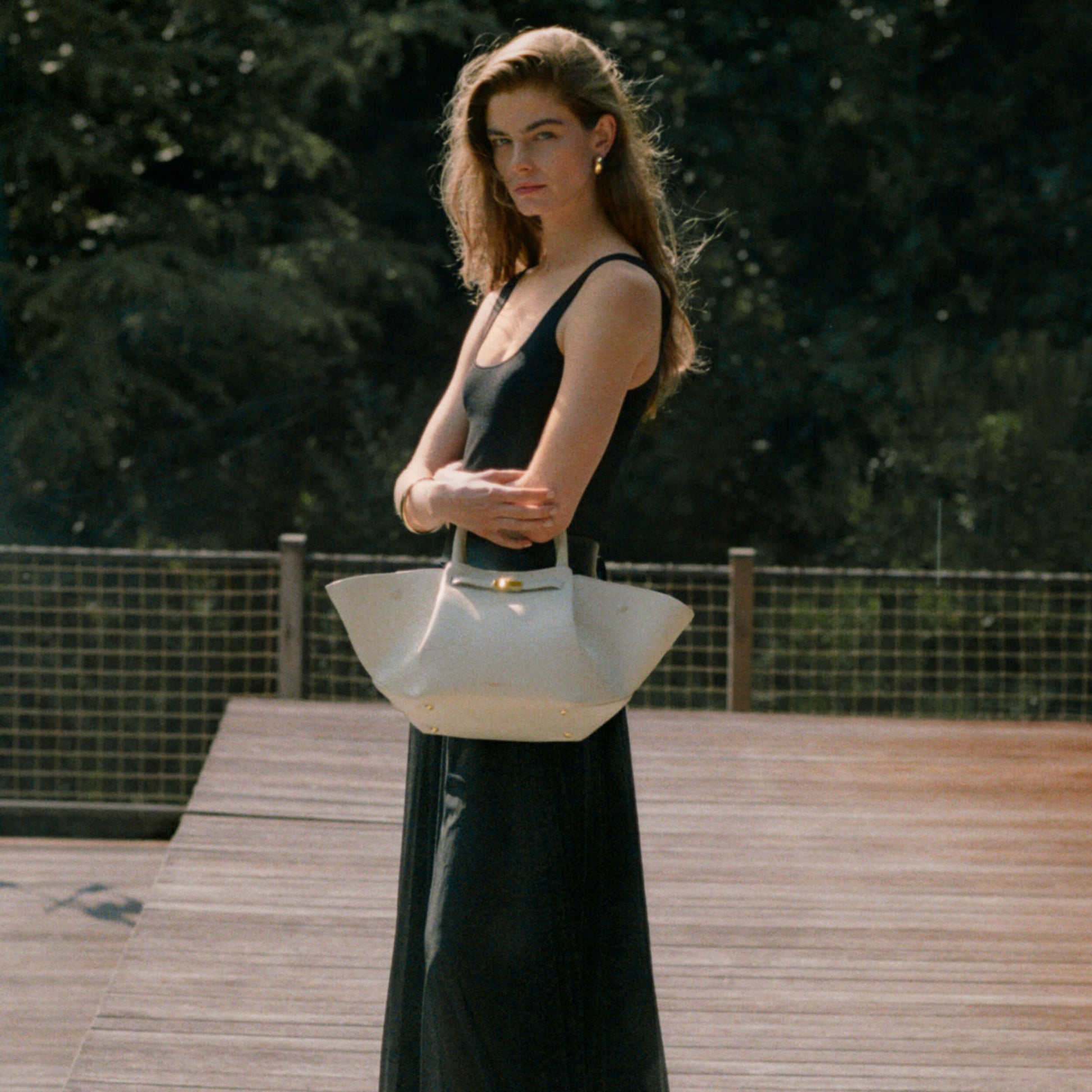 Milenne Small Tote Çanta - Kemik beji