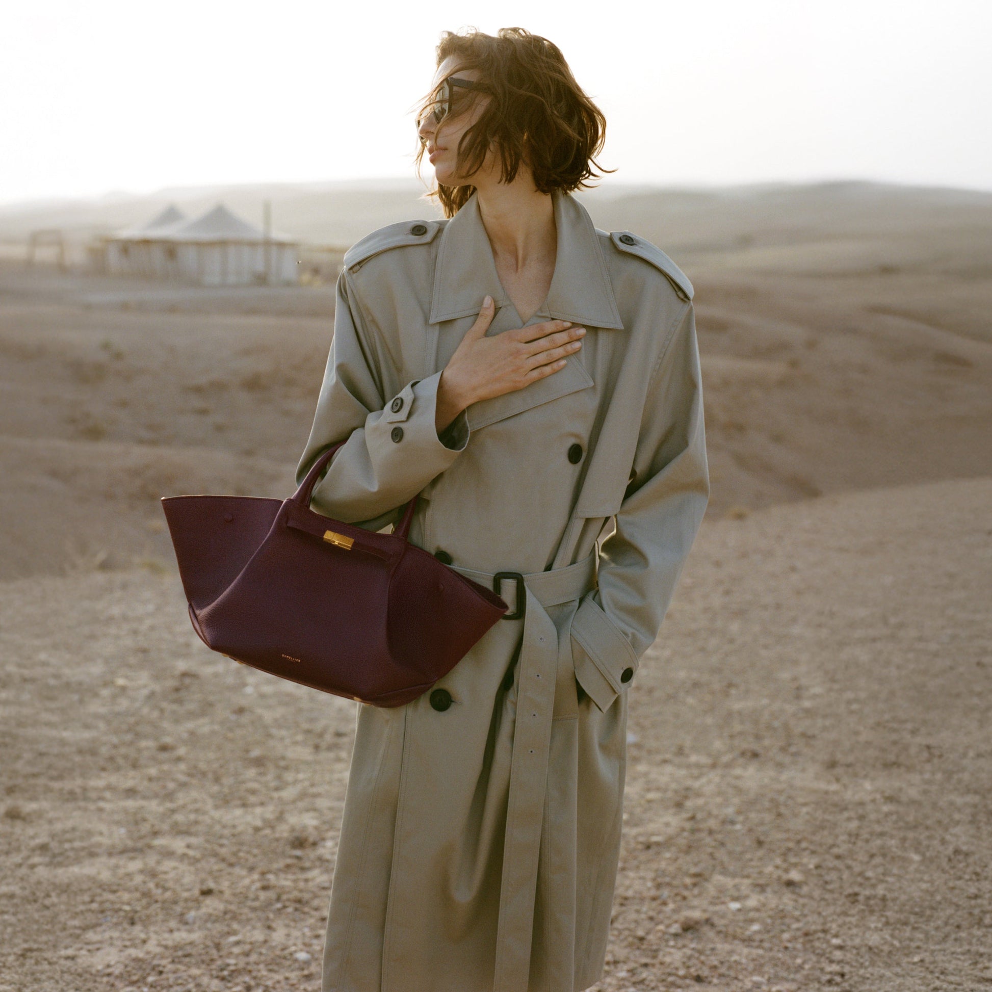 Milenne Small Tote Çanta - Bordo