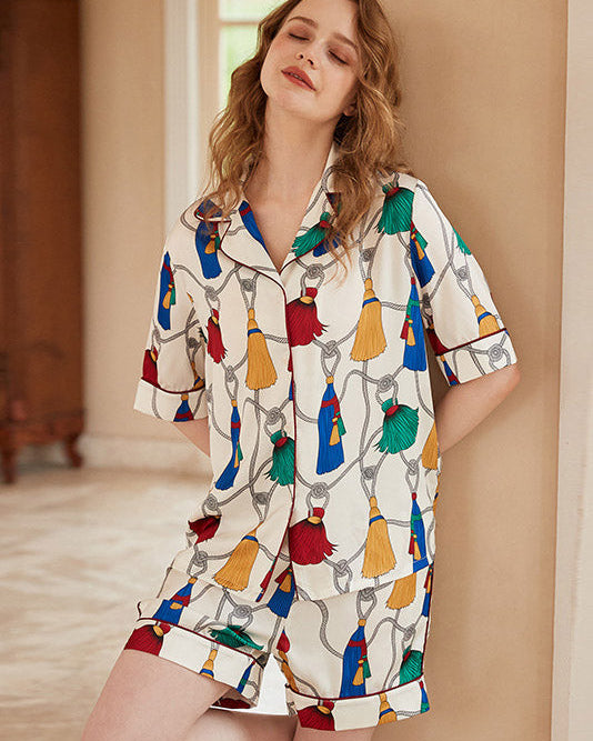 Ahtapot Desenli Uzun Kollu Pijama Takımı