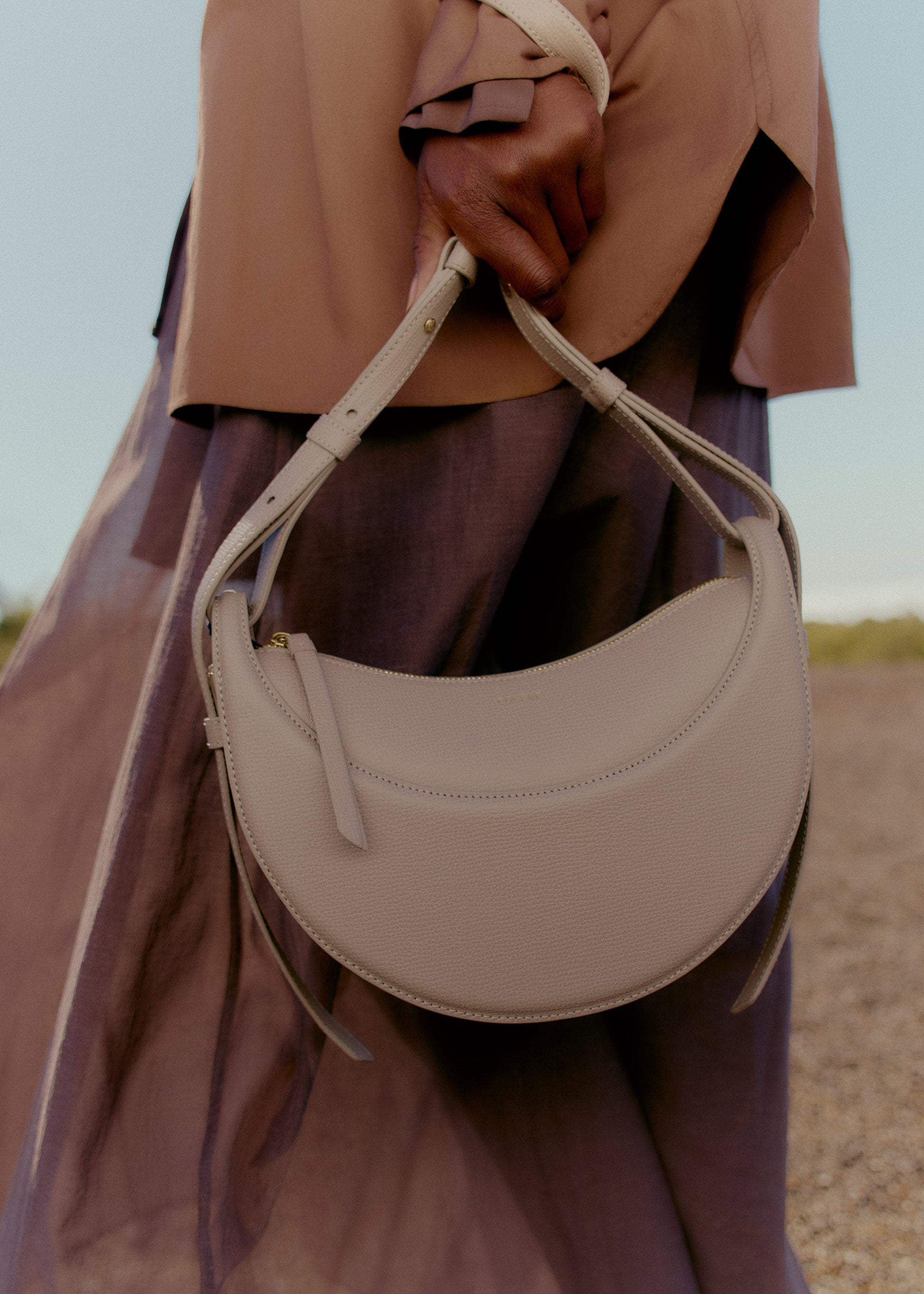 Avelin Omuz Çantası - Kum beji