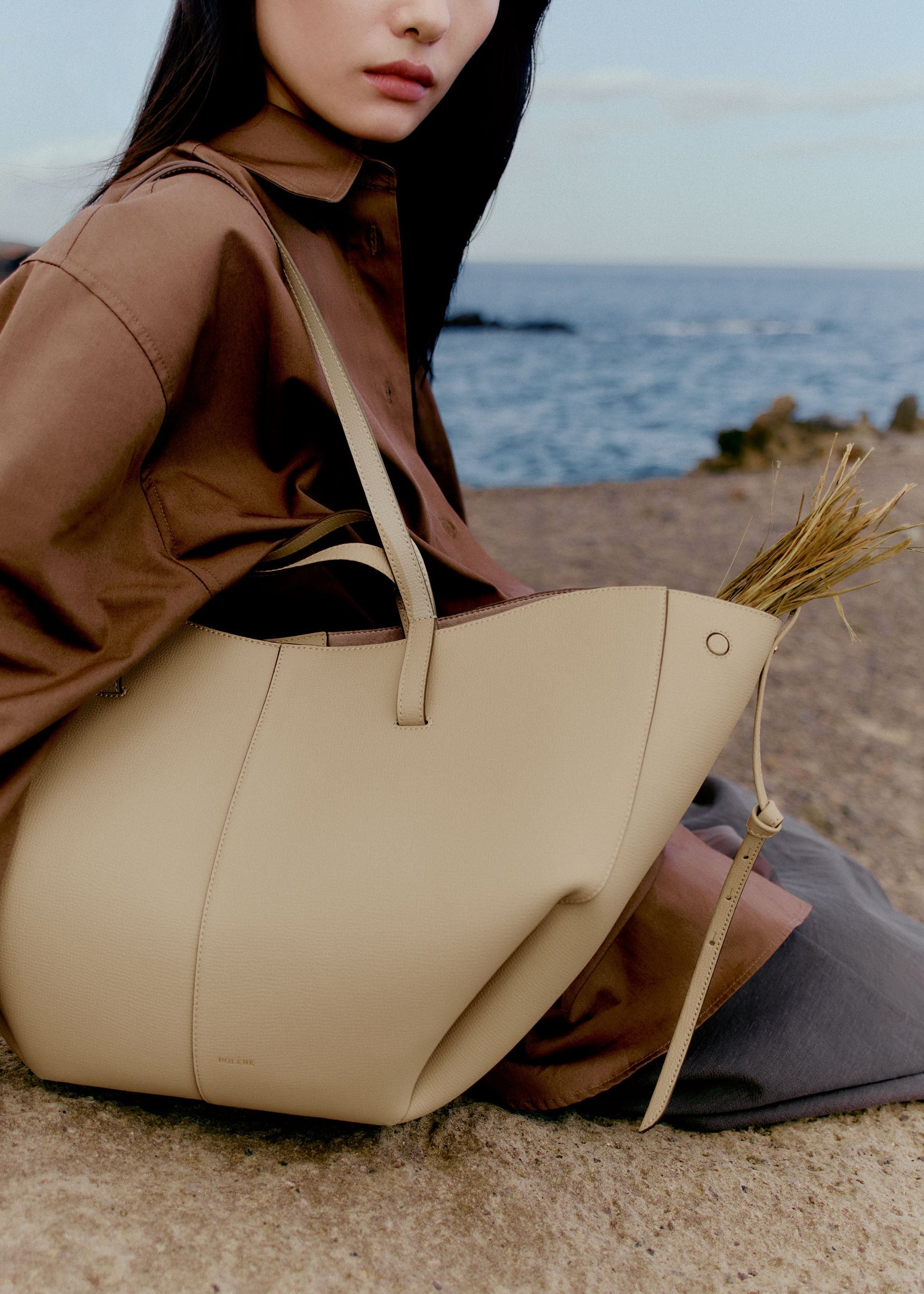 Cirelle Tote Çanta - Bal rengi