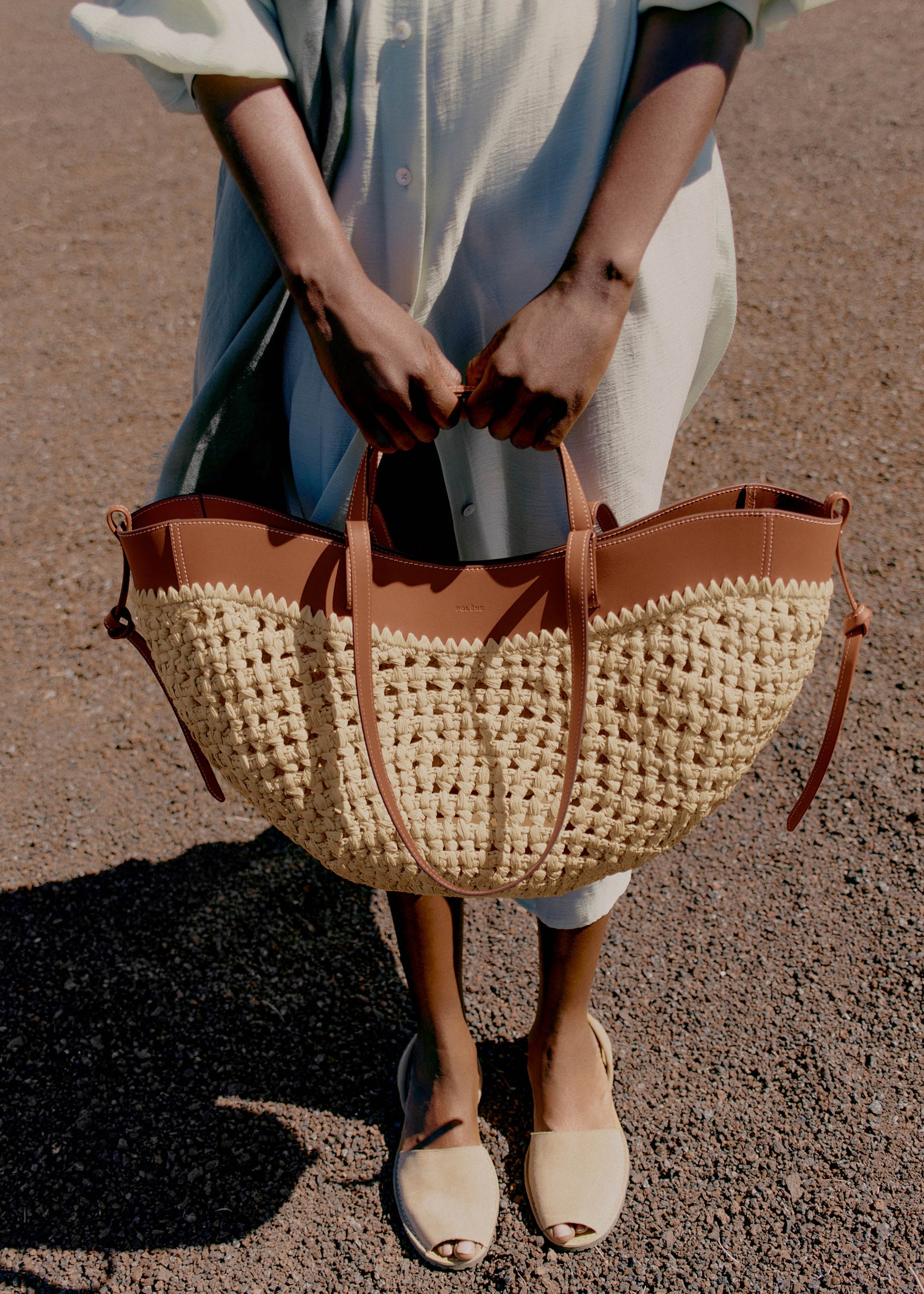 Cirelle Tote Çanta - Rafya