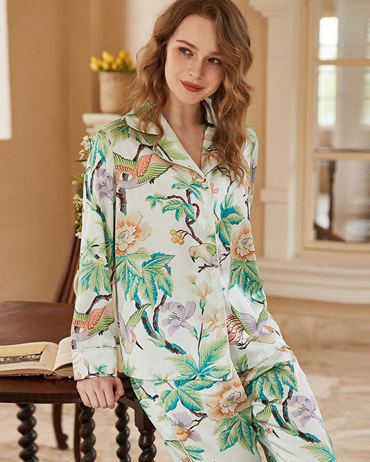 Sıcak Hava Balonu Baskılı Pijama Takımı - Beyaz