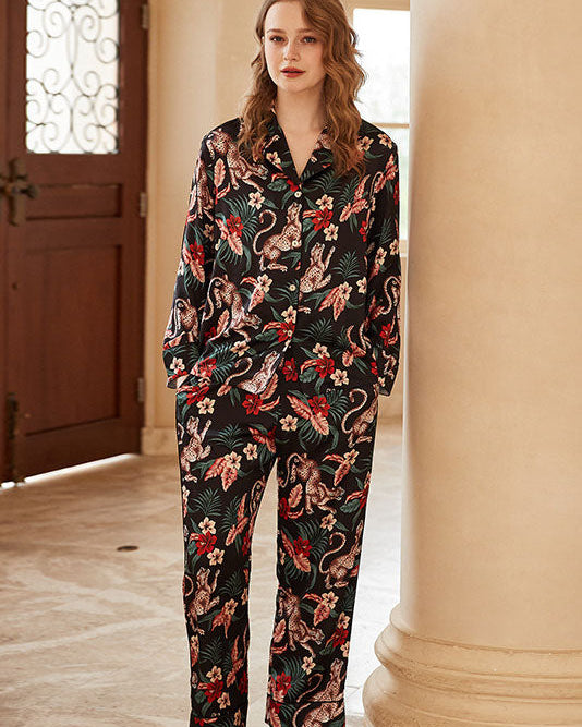 Ahtapot Desenli Uzun Kollu Pijama Takımı