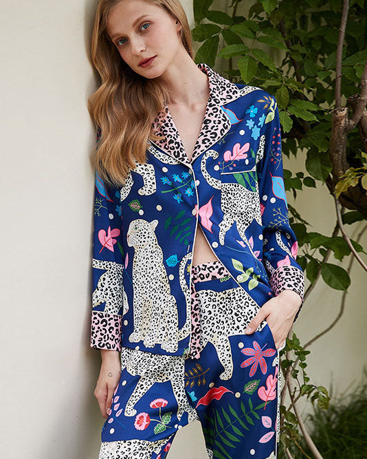 Lüks Mahjong Kraliçe Pijama Seti