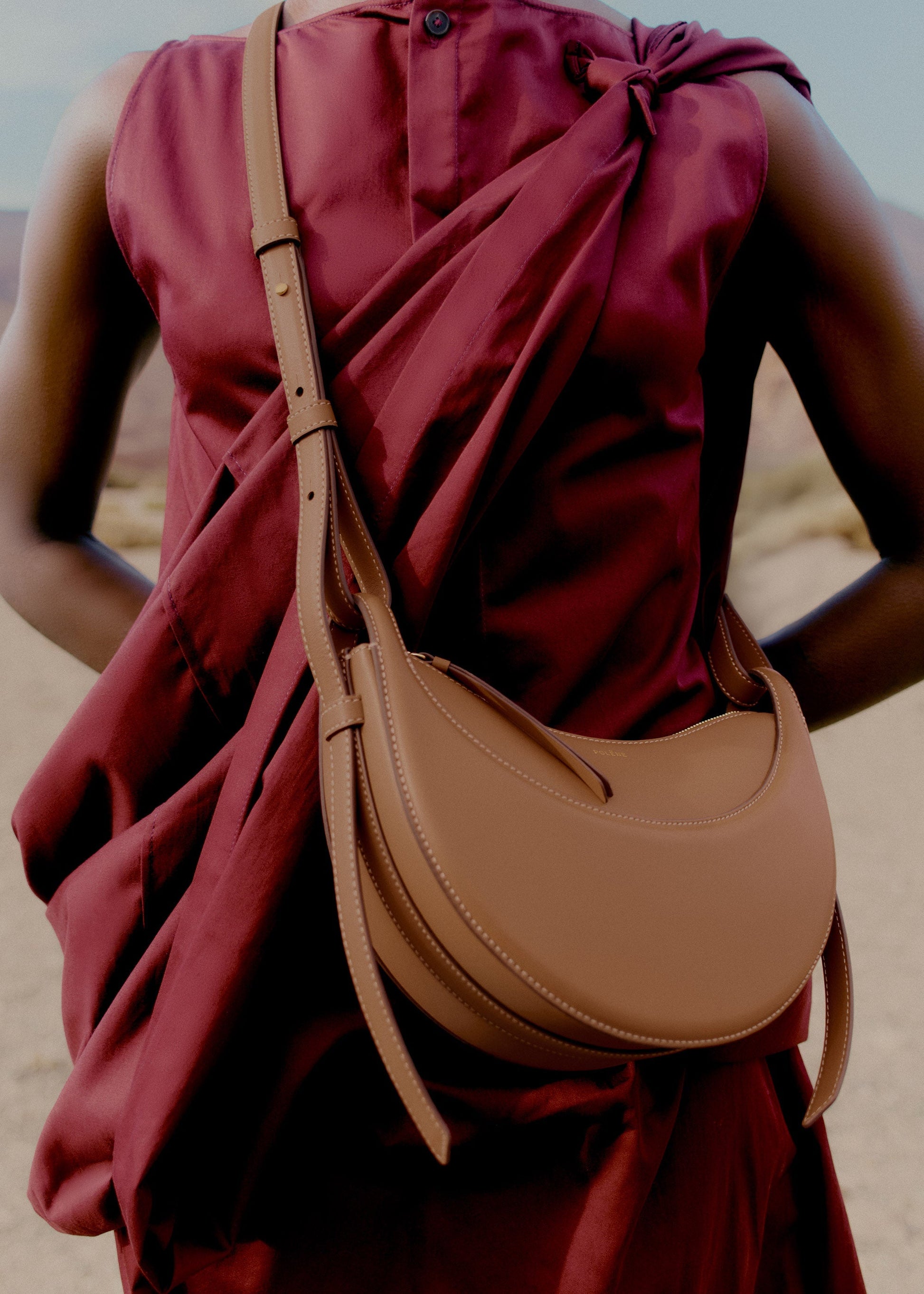 Avelin Omuz Çantası - Taba