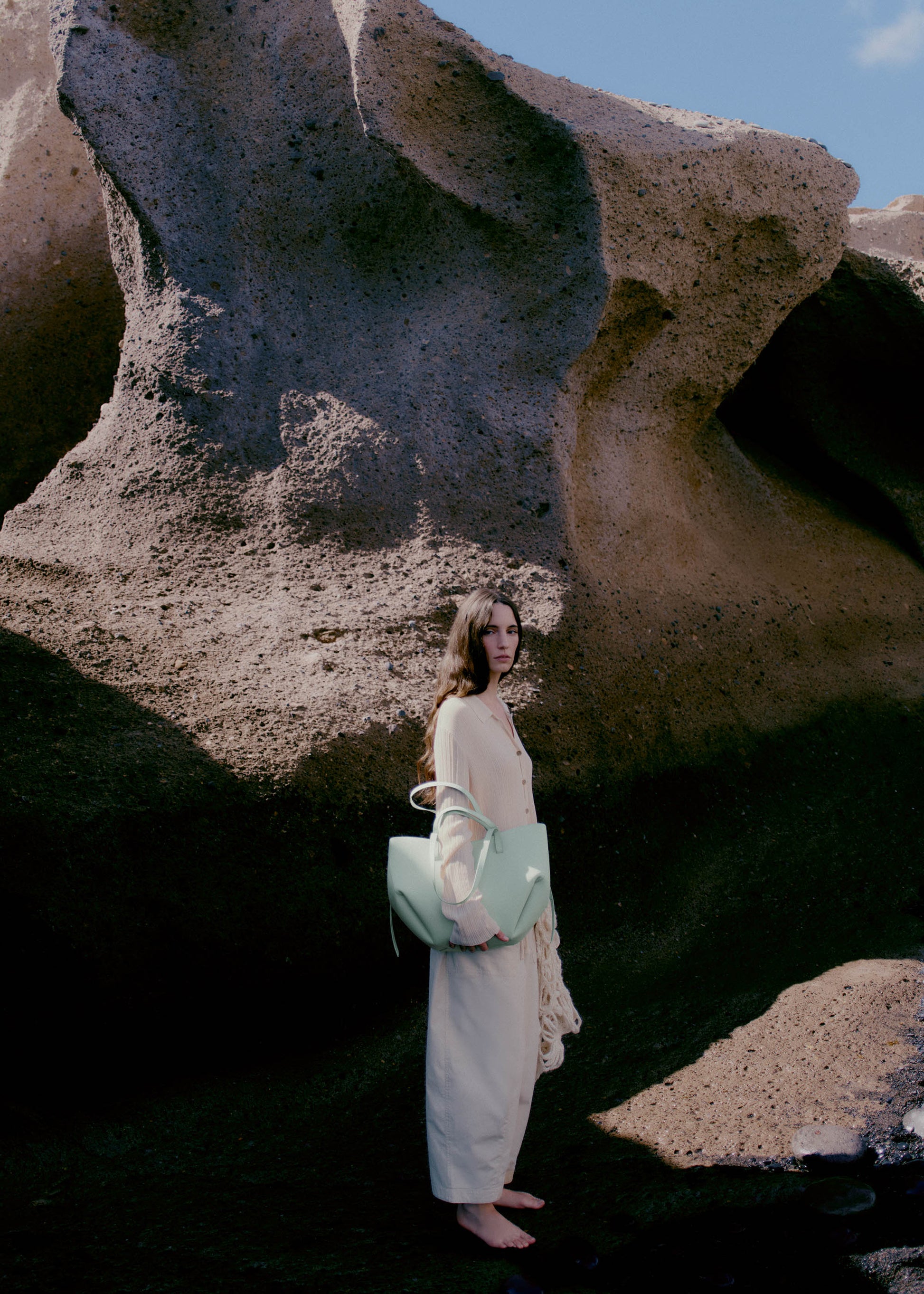 Cirelle Tote Çanta - Su yeşili