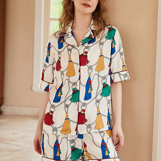 Ahtapot Desenli Uzun Kollu Pijama Takımı