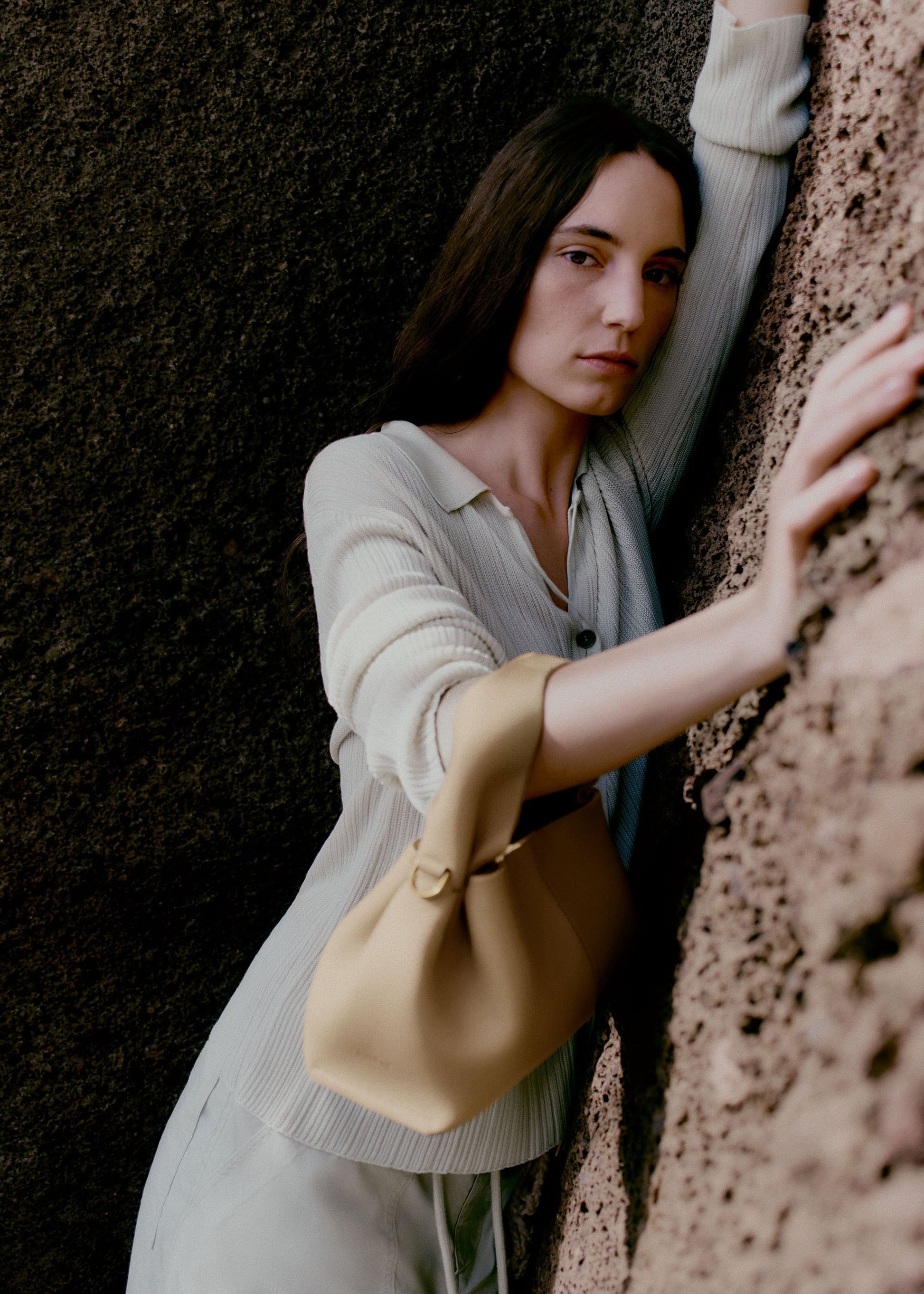 Minoa Small El Çantası - Bal rengi