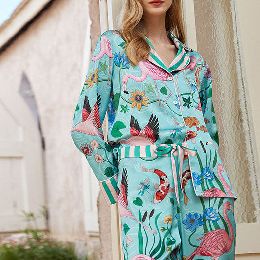 Flamingo Desenli Pijama Takımı