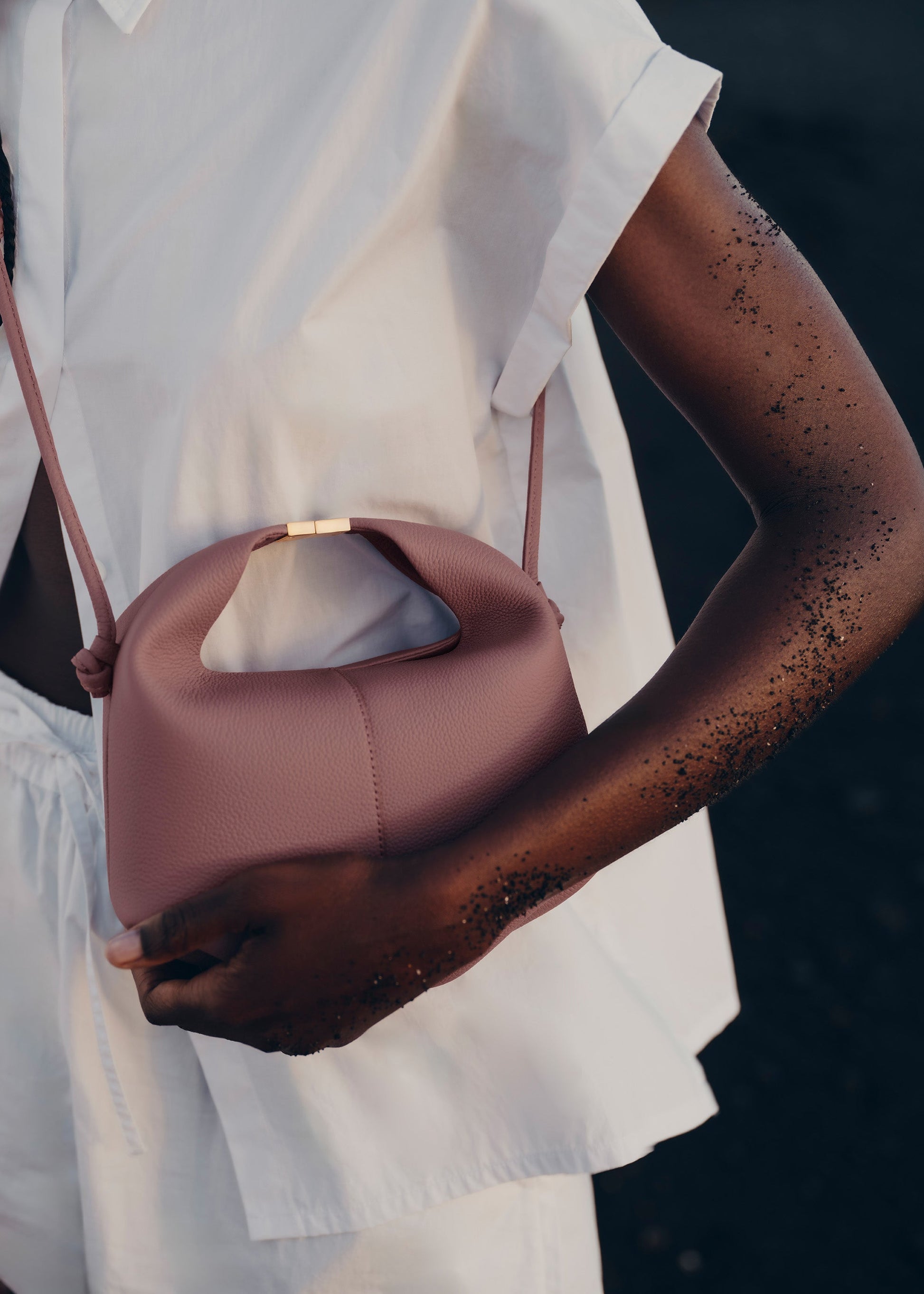 Rivelle Çapraz Çanta - Pudra pembesi