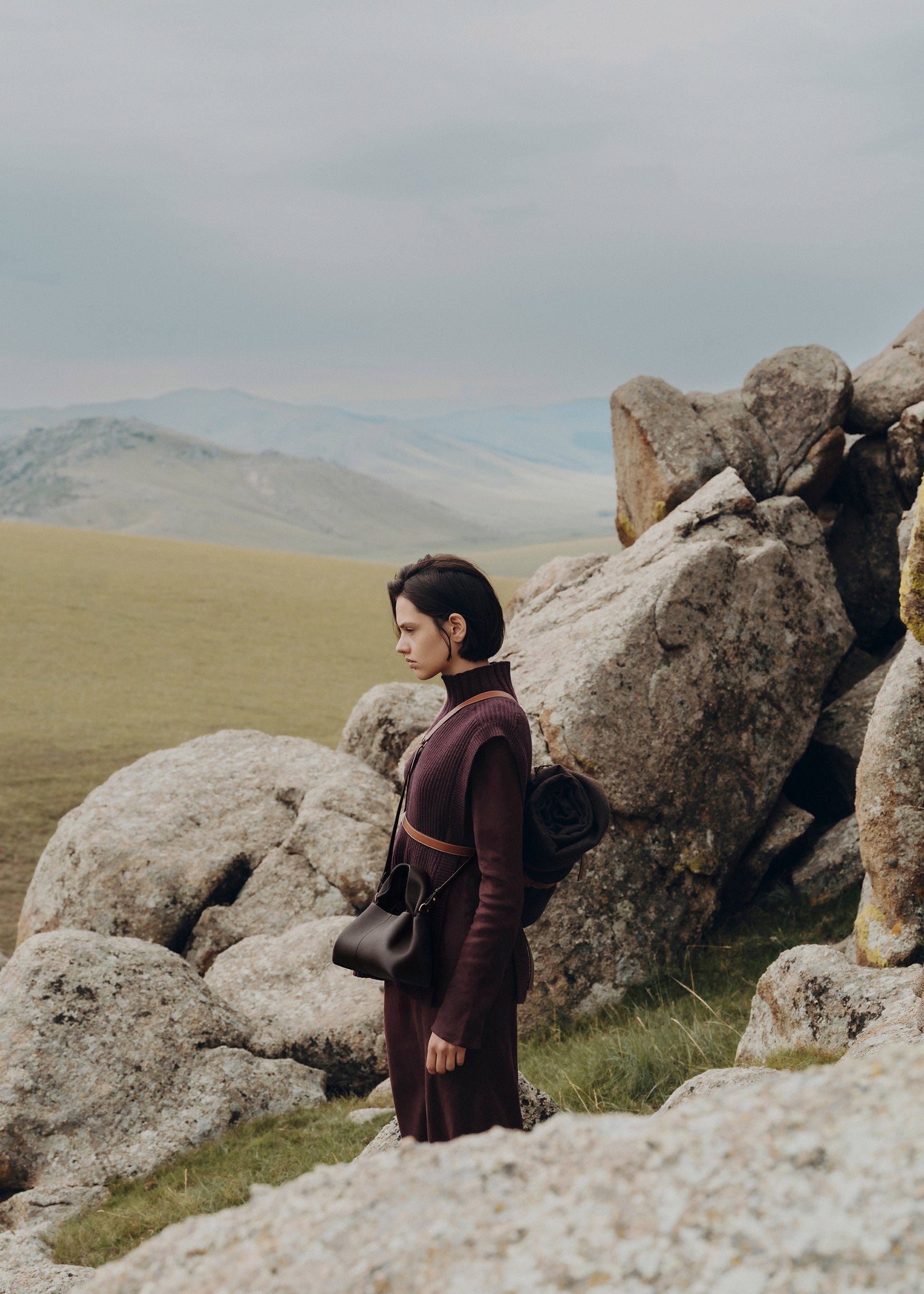 Minoa Small El Çantası - Acı kahve