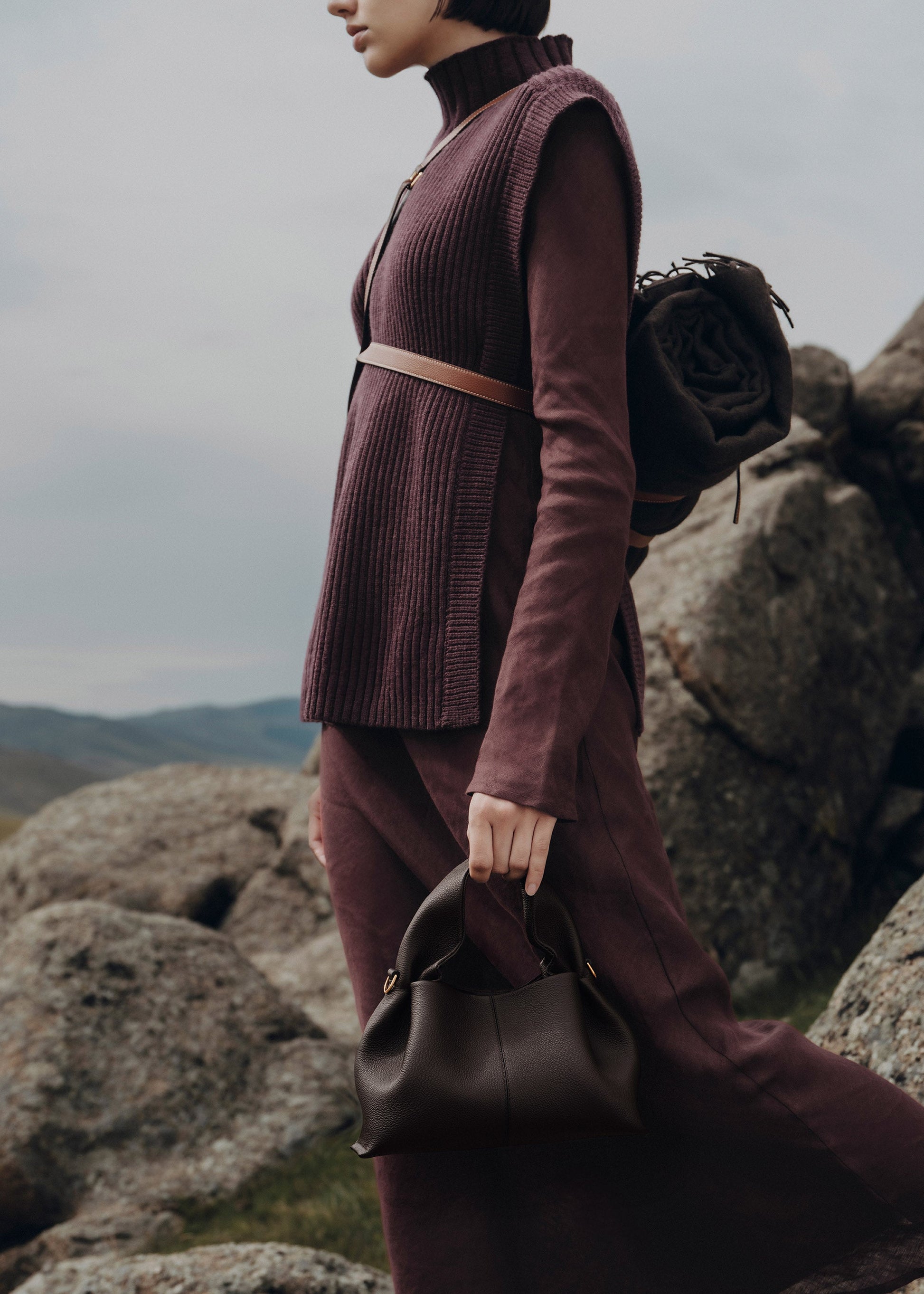 Minoa Small El Çantası - Acı kahve