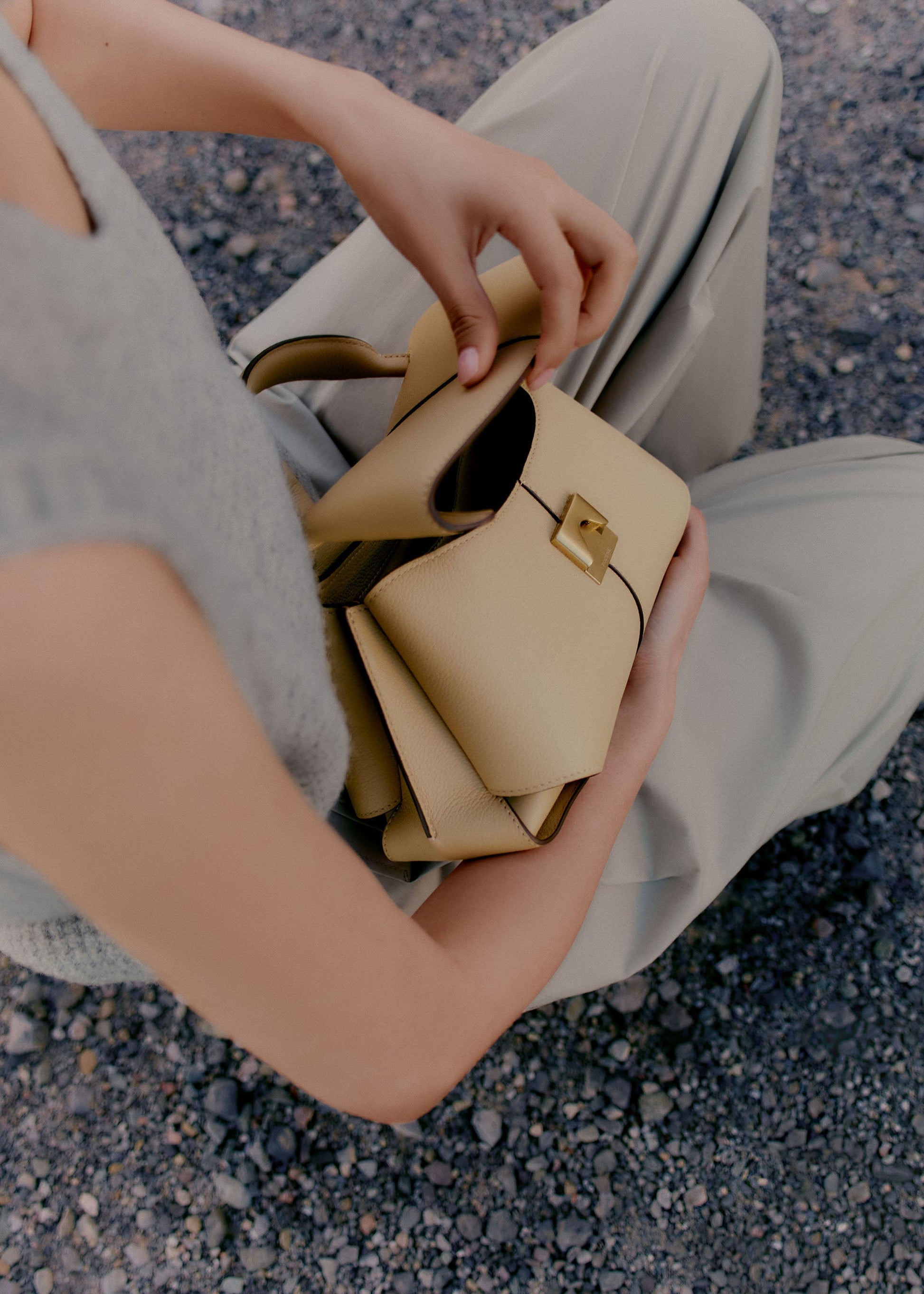 Velna Small El Çantası - Bal rengi