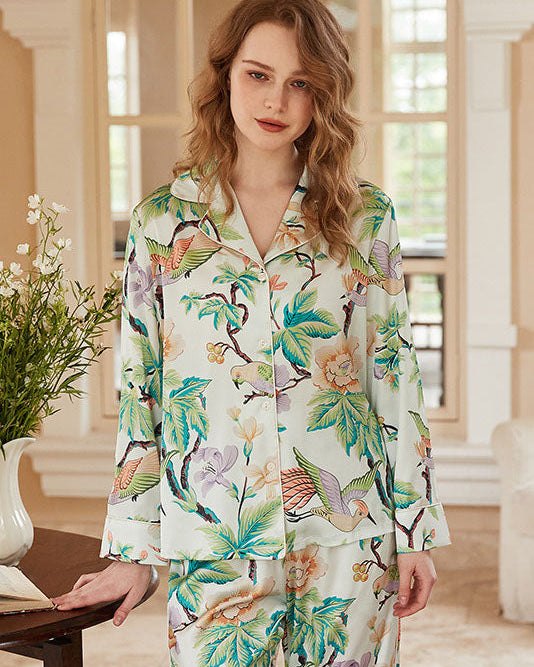 Ahtapot Desenli Uzun Kollu Pijama Takımı