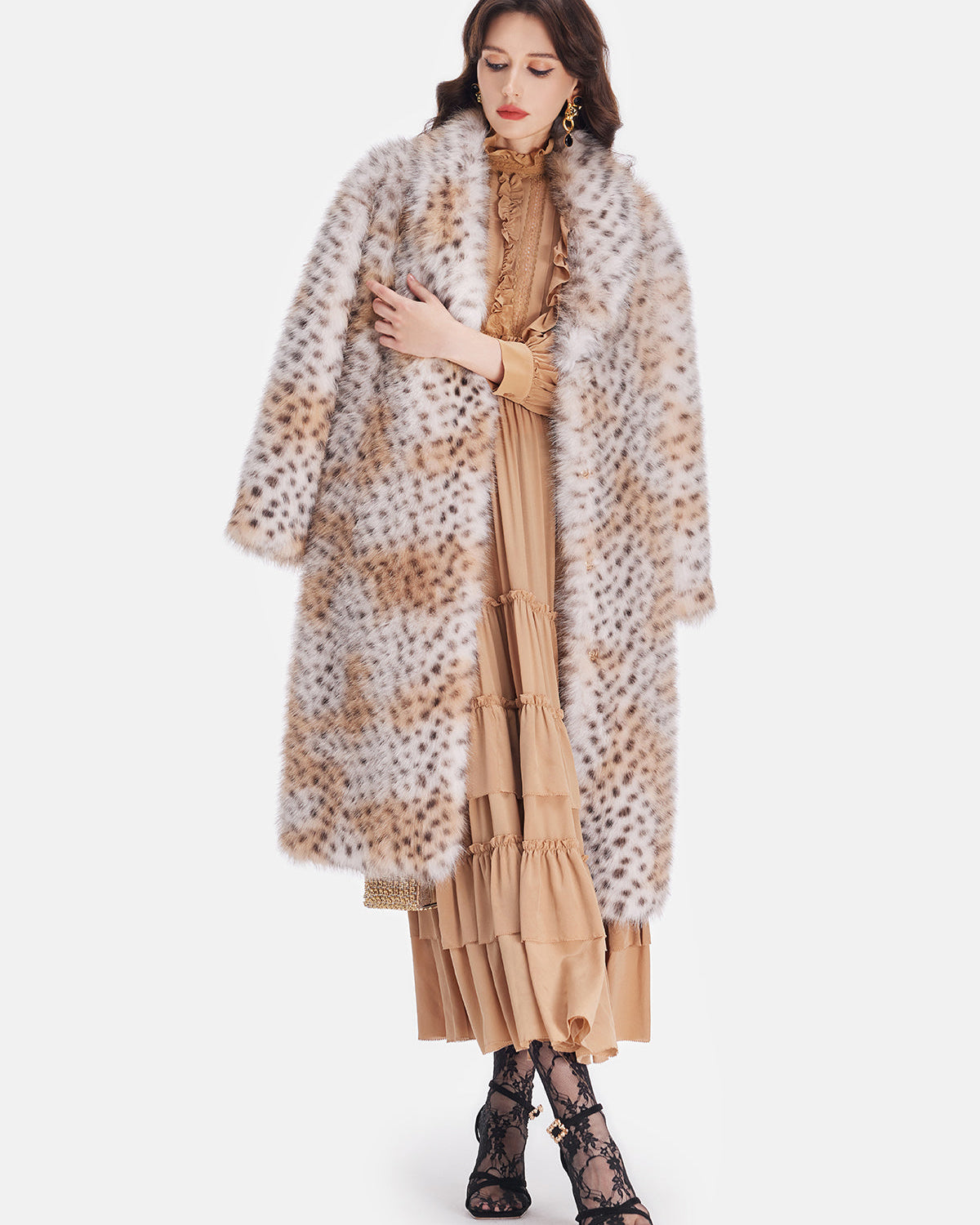 Çekici Sahte Vizon Kürk Ceket