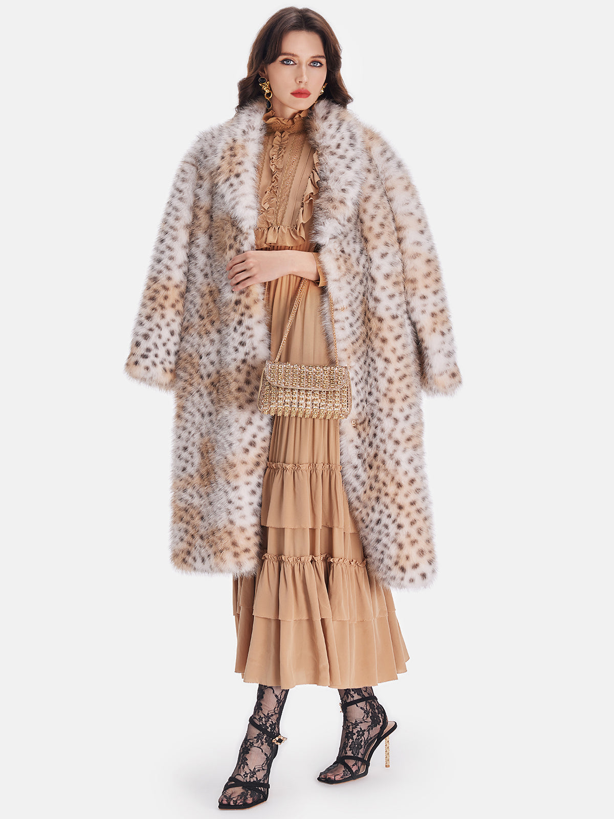 Çekici Sahte Vizon Kürk Ceket