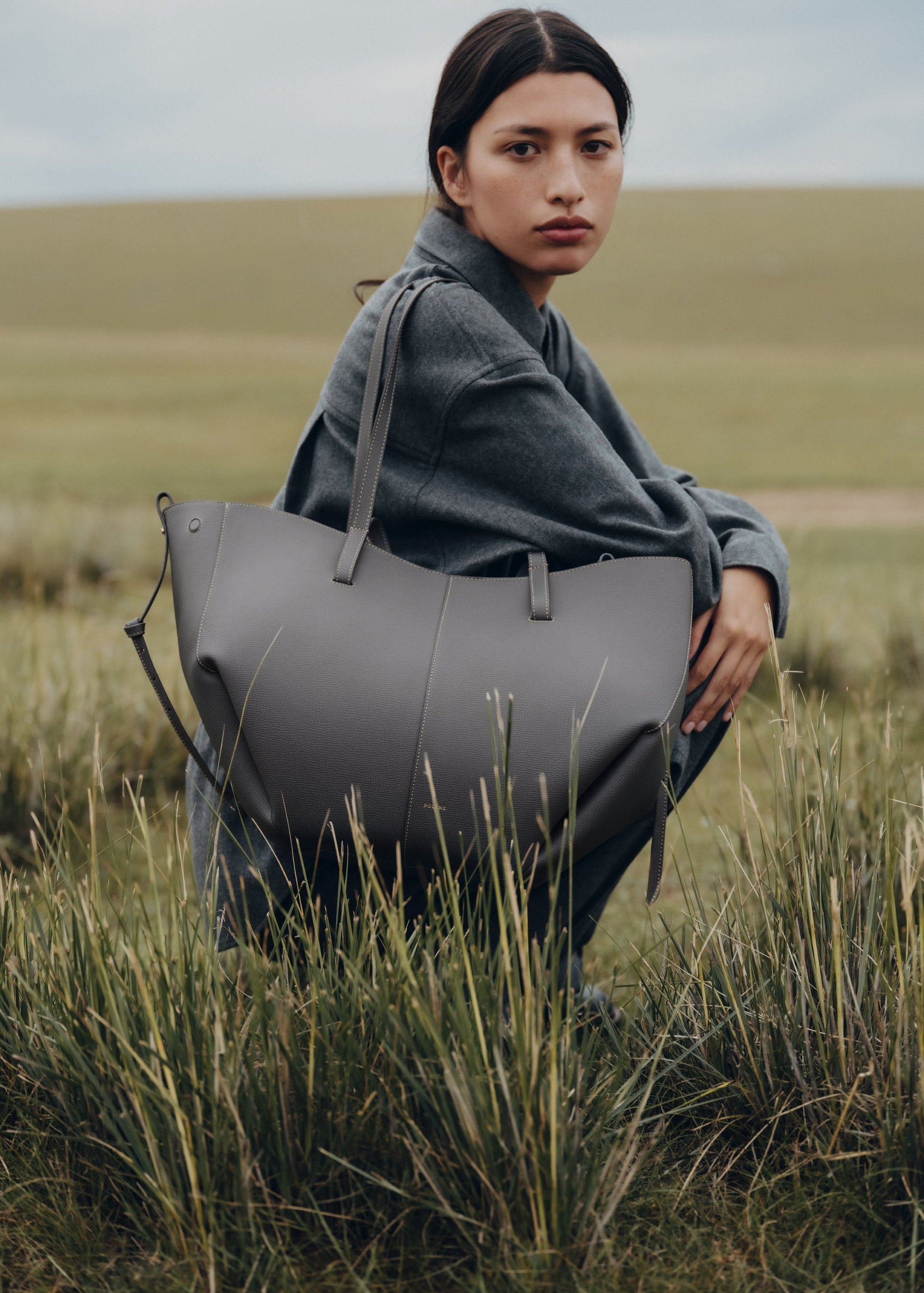 Cirelle Tote Çanta - Taş gri